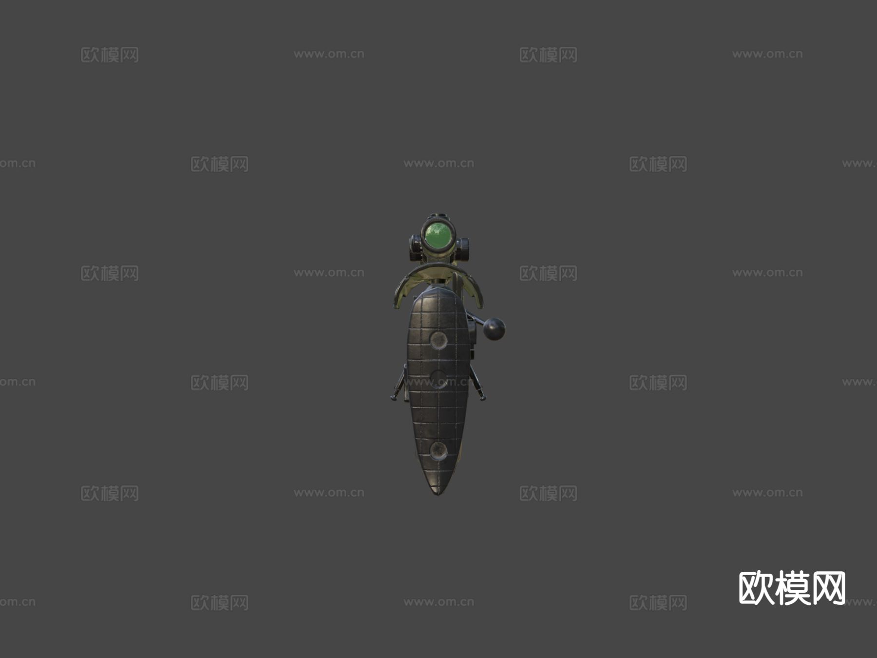 狙击步枪su模型下载（渲染图4）