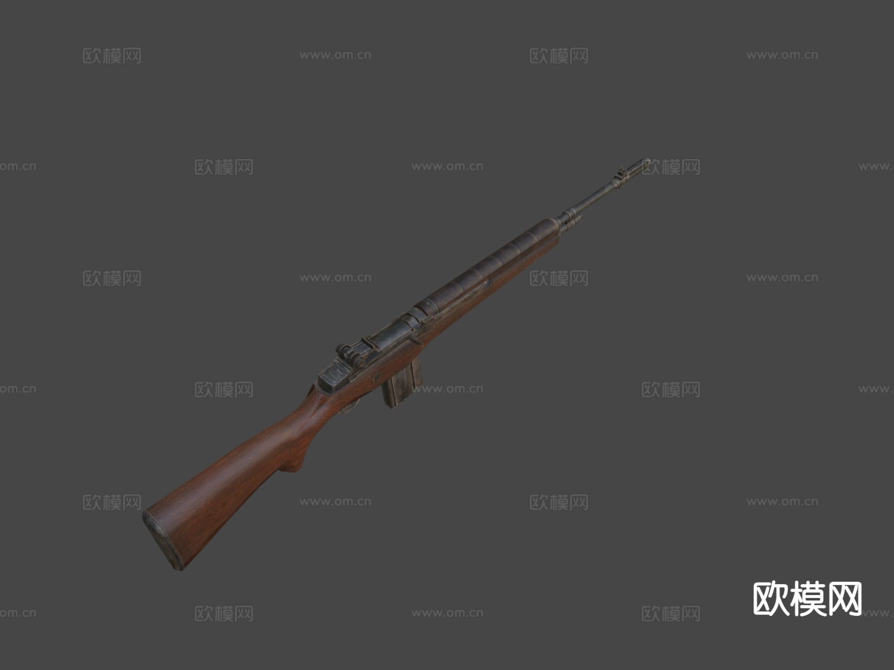 M-14步枪su模型下载（渲染图6）