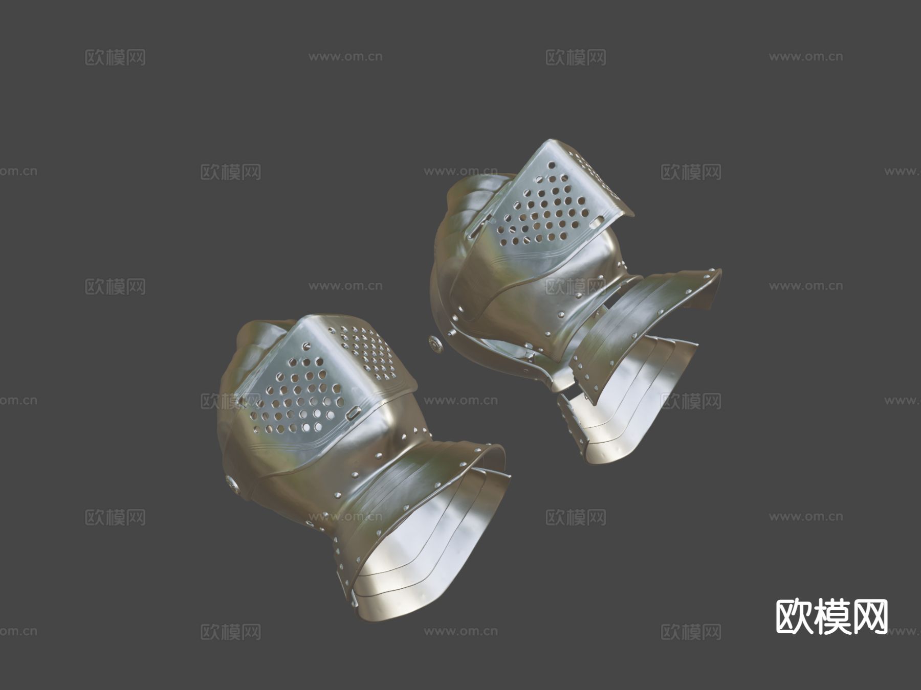 中世纪头盔su模型下载（渲染图6）