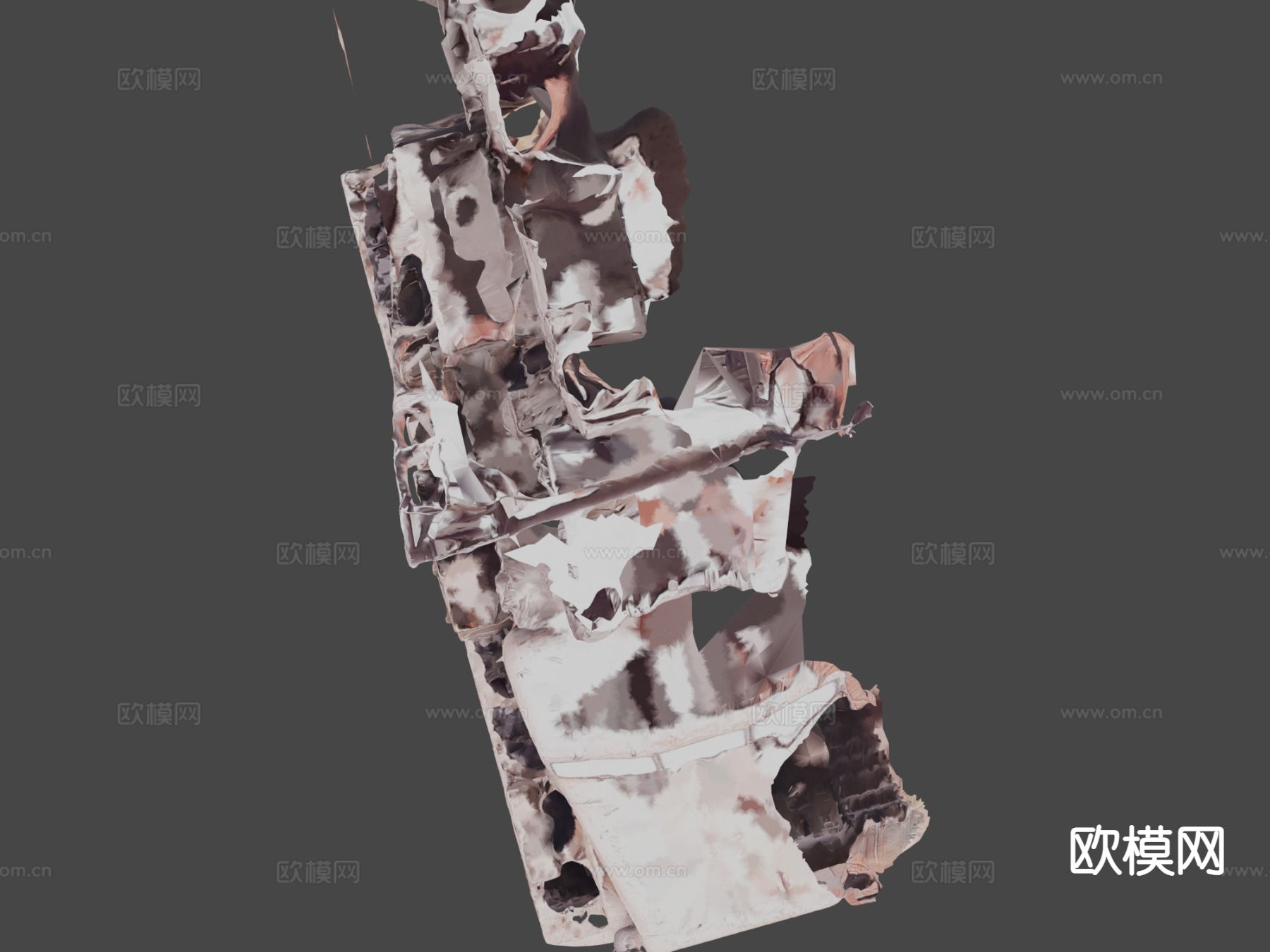 末世改造车 坦克 履带车 装甲车su模型下载（渲染图6）