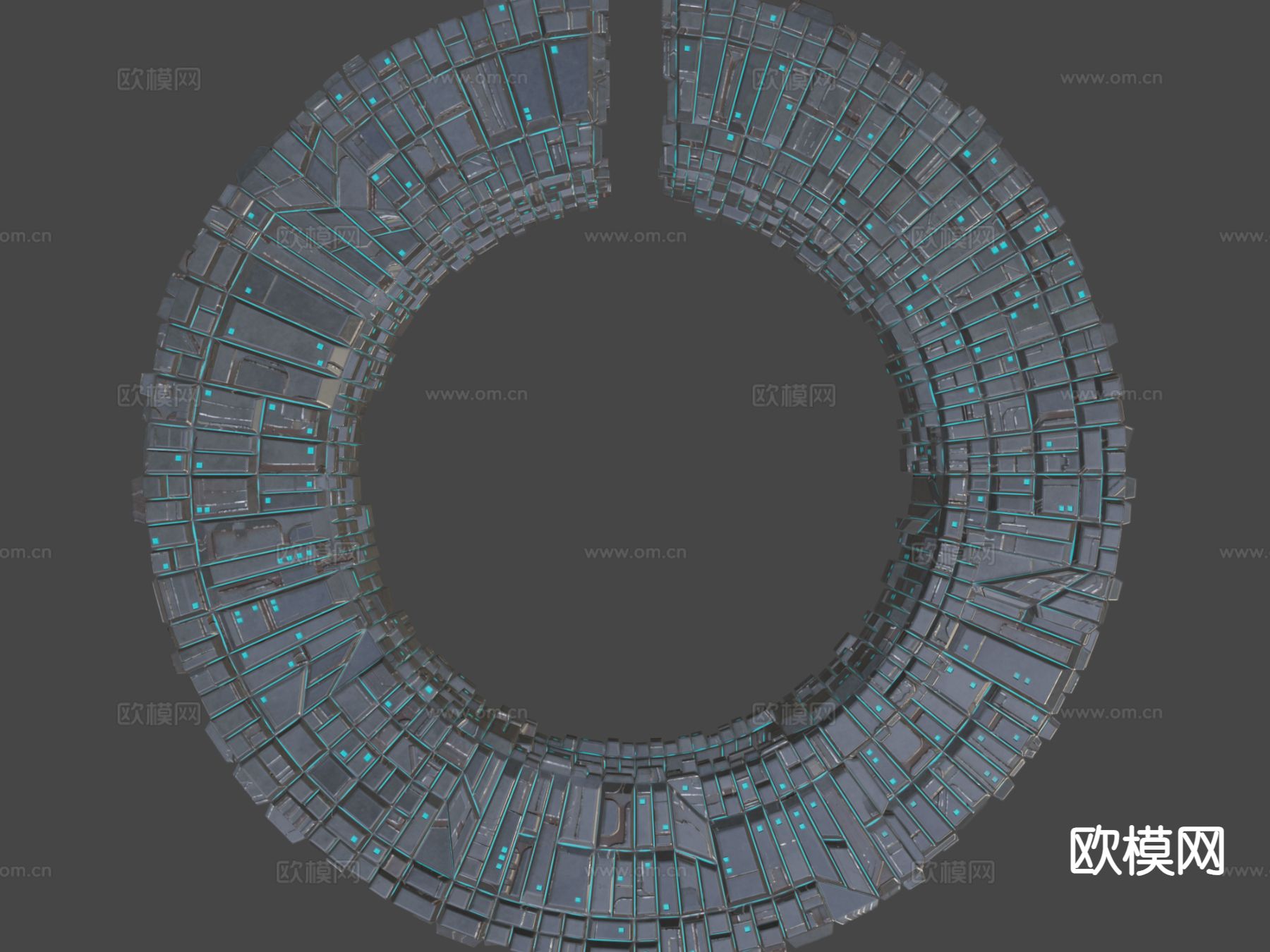 工业设备 太空站su模型下载（渲染图6）
