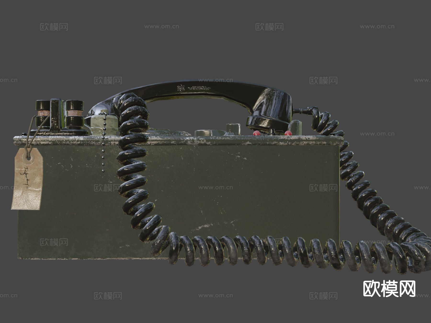 军事电话su模型下载（渲染图6）