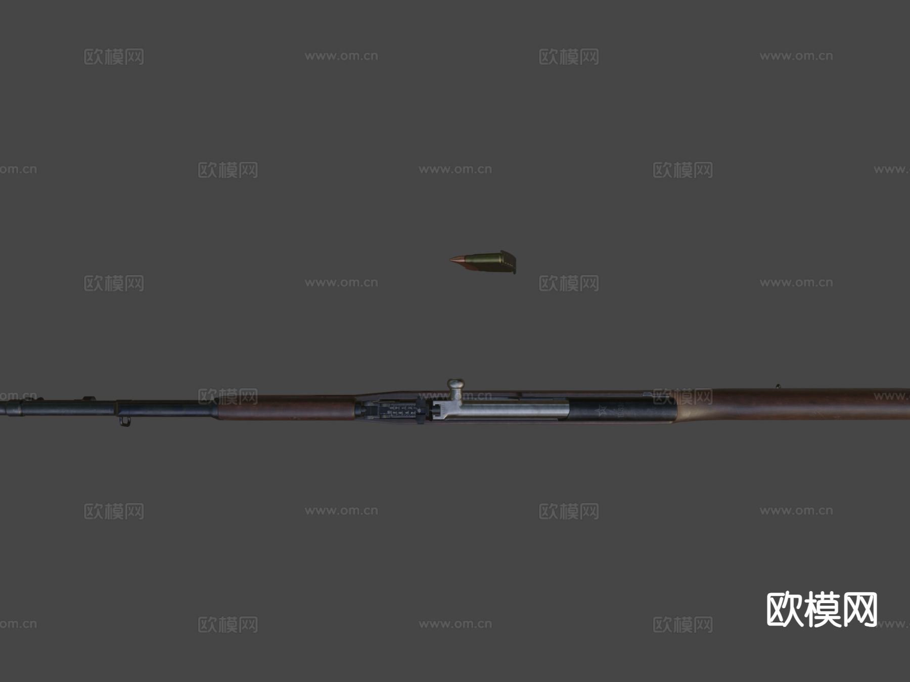 俄罗斯SKS步枪su模型下载（渲染图5）