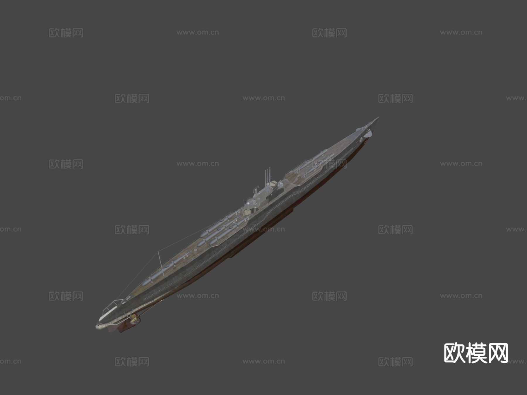 船巡逻舰su模型下载（渲染图1）