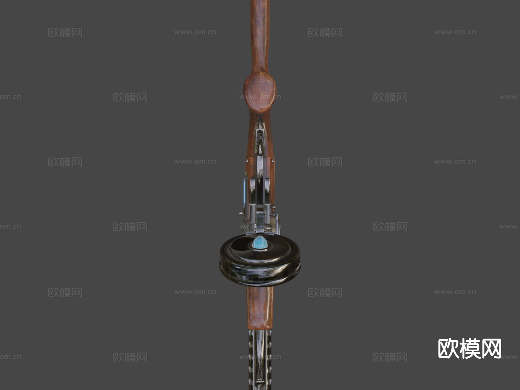 燧发冲锋枪su模型下载（渲染图7）