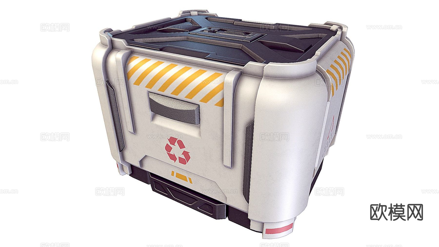 科幻集装箱su模型下载（渲染图2）