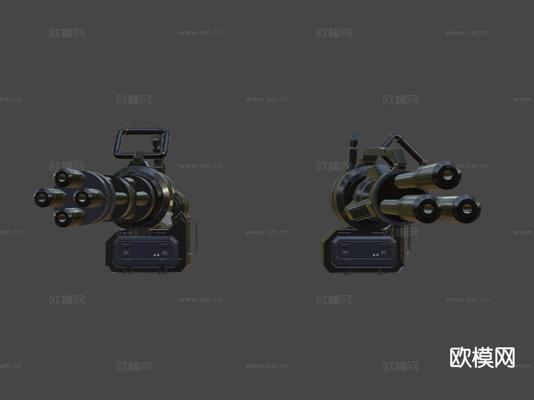 MLK76 科幻迷你炮 武器su模型下载（渲染图6）