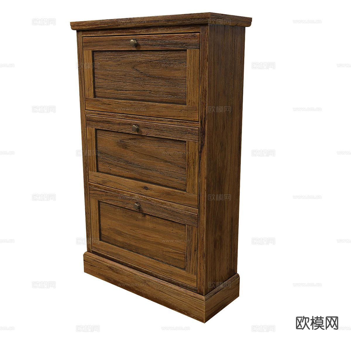 中式实木斗柜3d模型下载