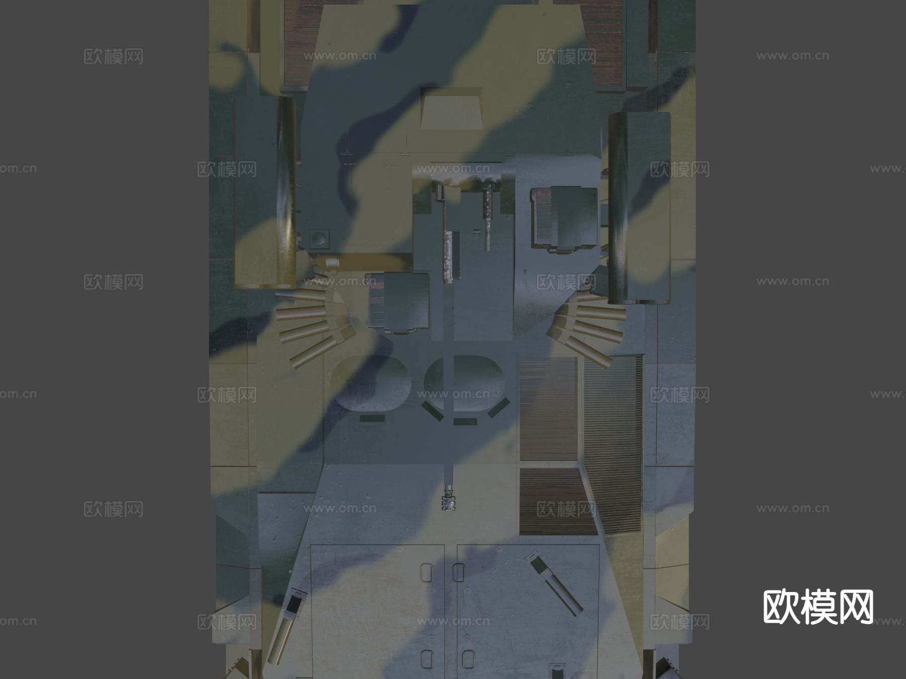 库尔加内茨坦克su模型下载（渲染图4）