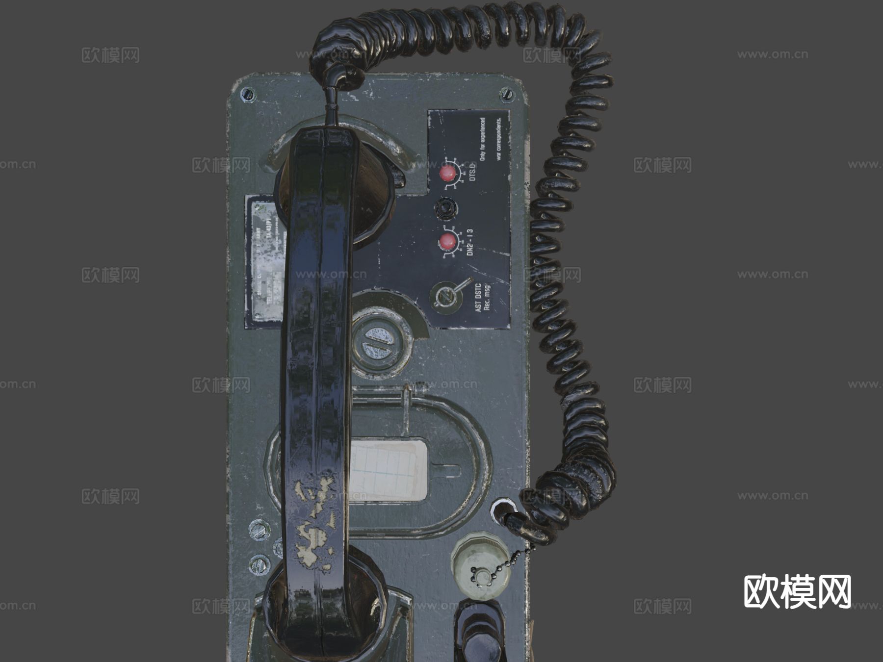 军事电话su模型下载（渲染图7）