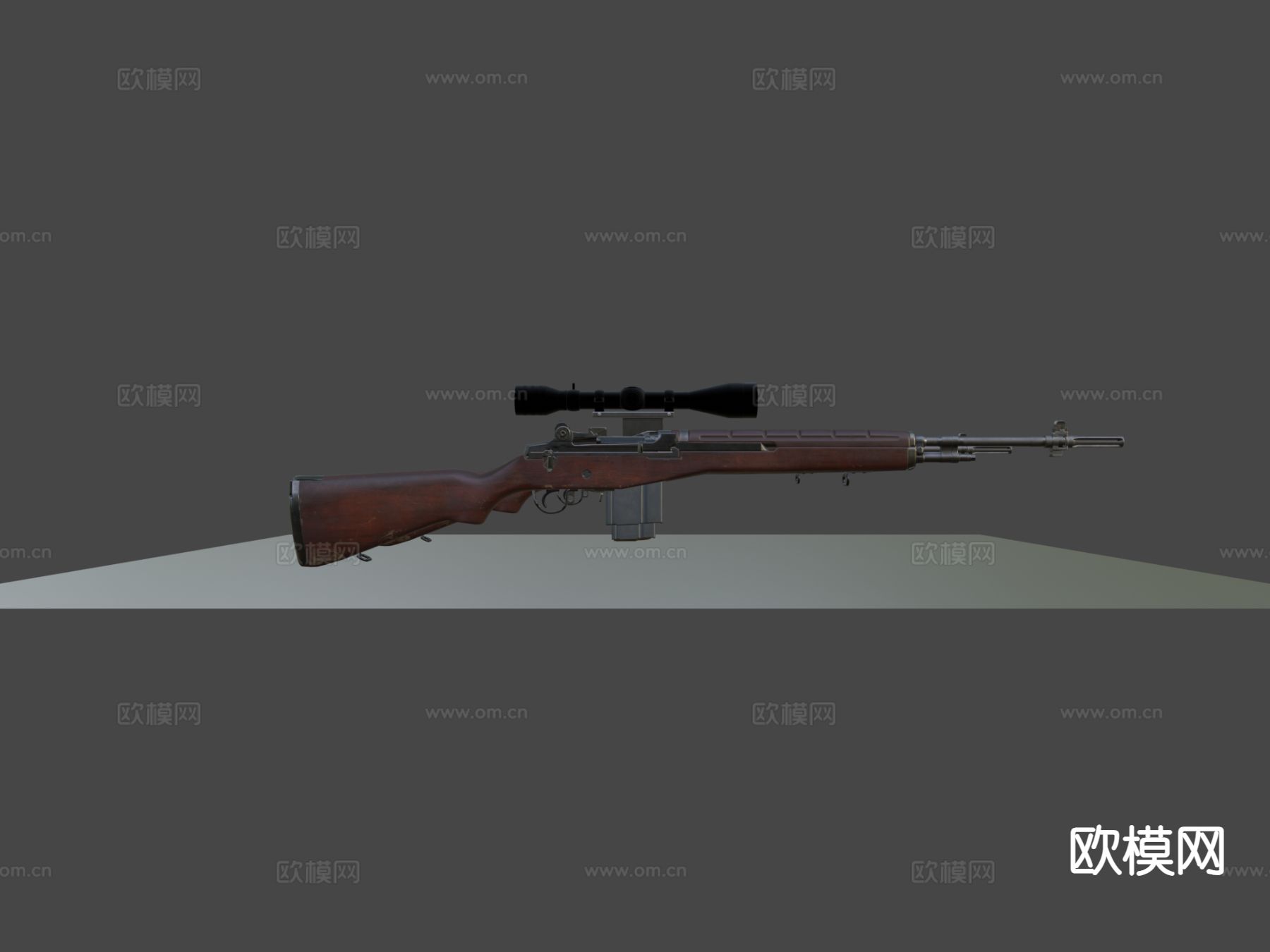 步枪 枪支 枪械su模型下载（渲染图4）