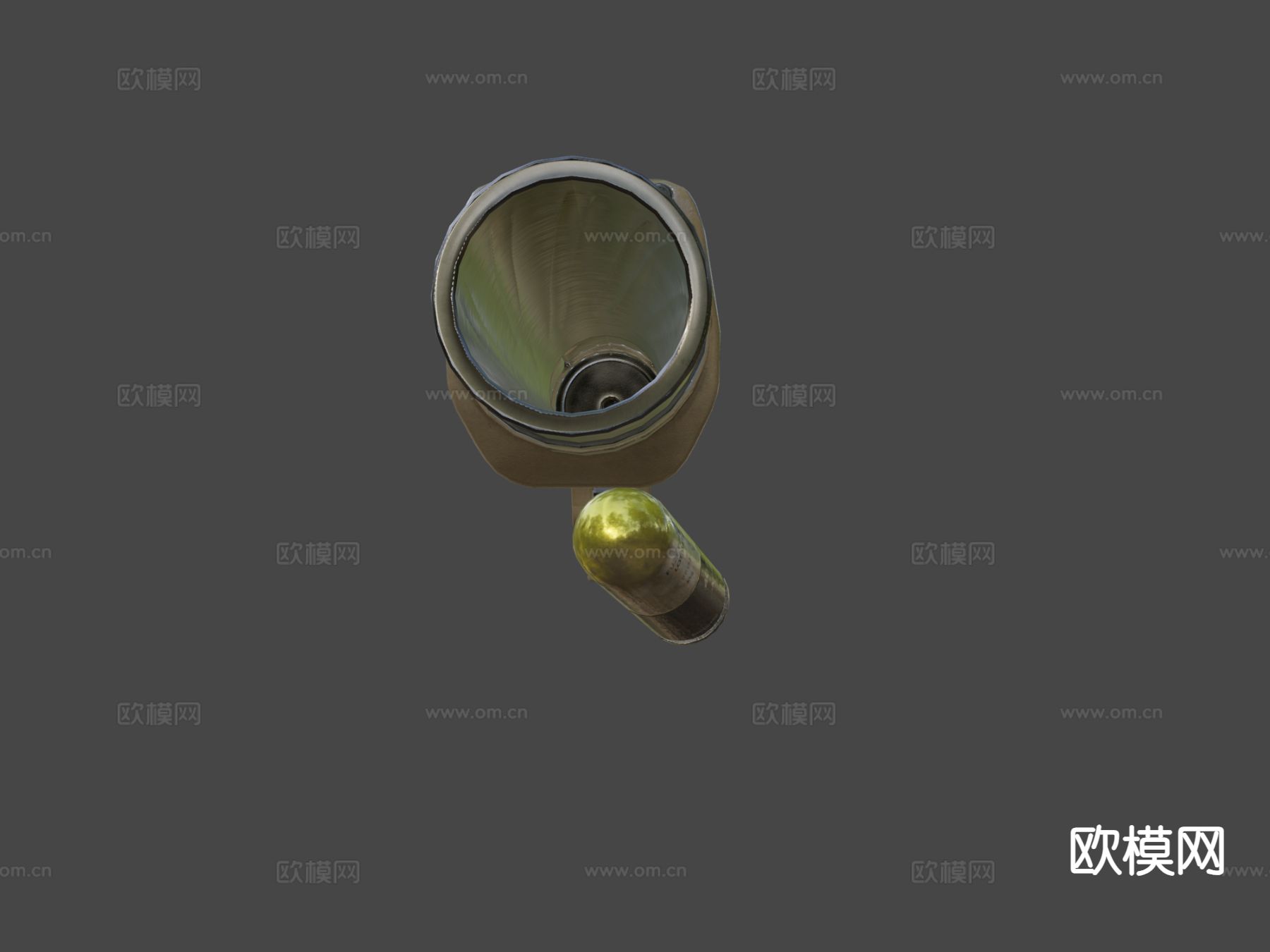 堡垒17榴弹发射器su模型下载（渲染图6）