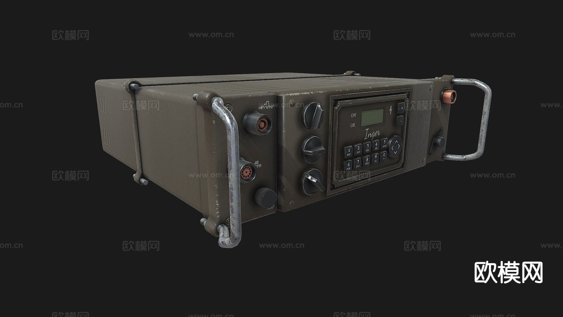 军用无线电 发报机su模型下载（渲染图2）
