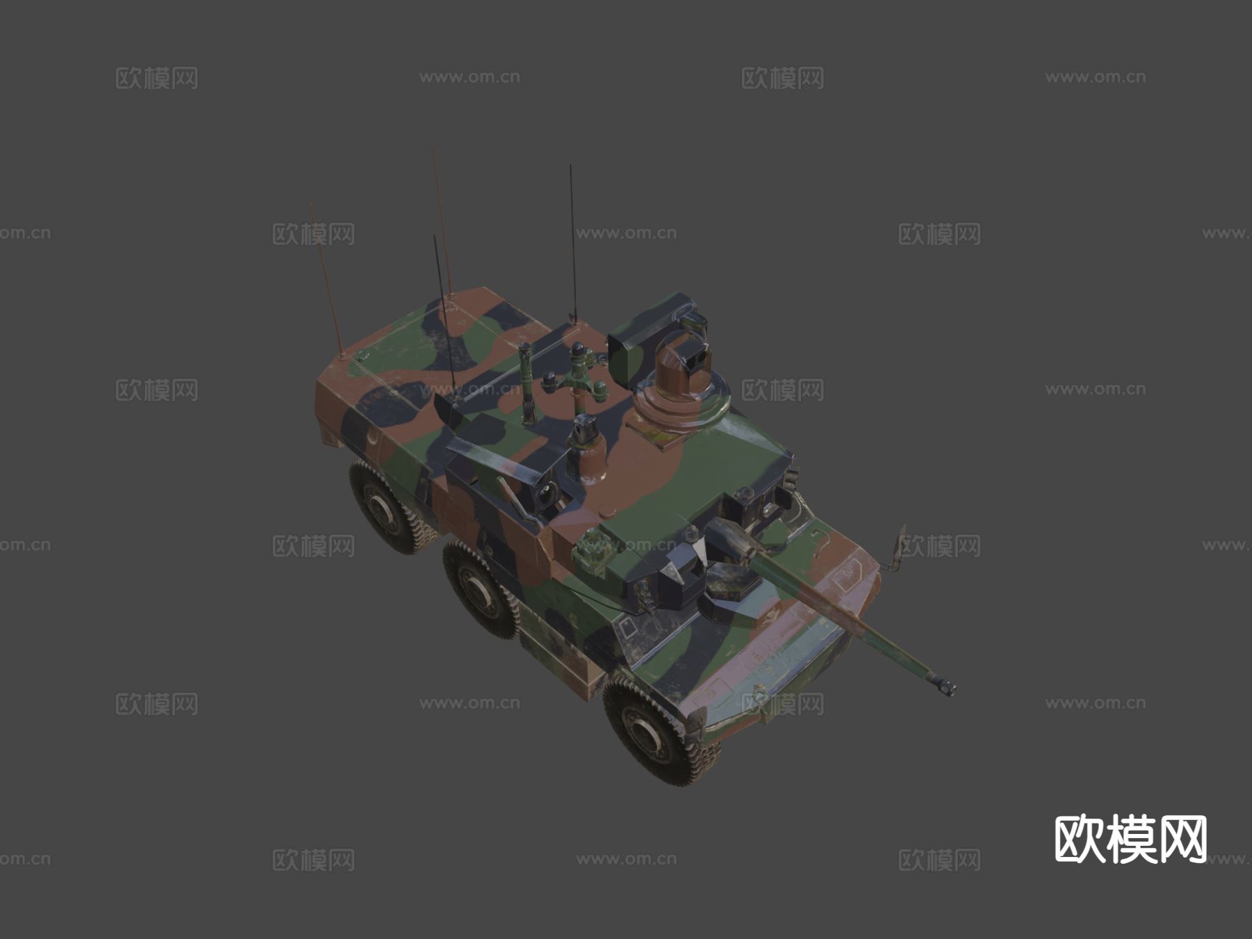 美洲虎坦克su模型下载（渲染图4）