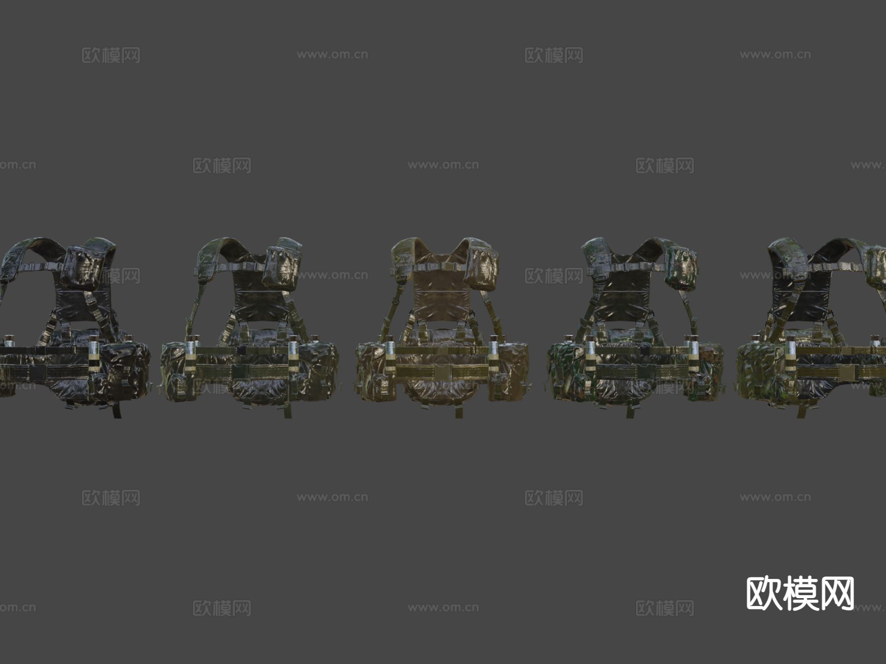 战术背心 防弹甲su模型下载（渲染图1）