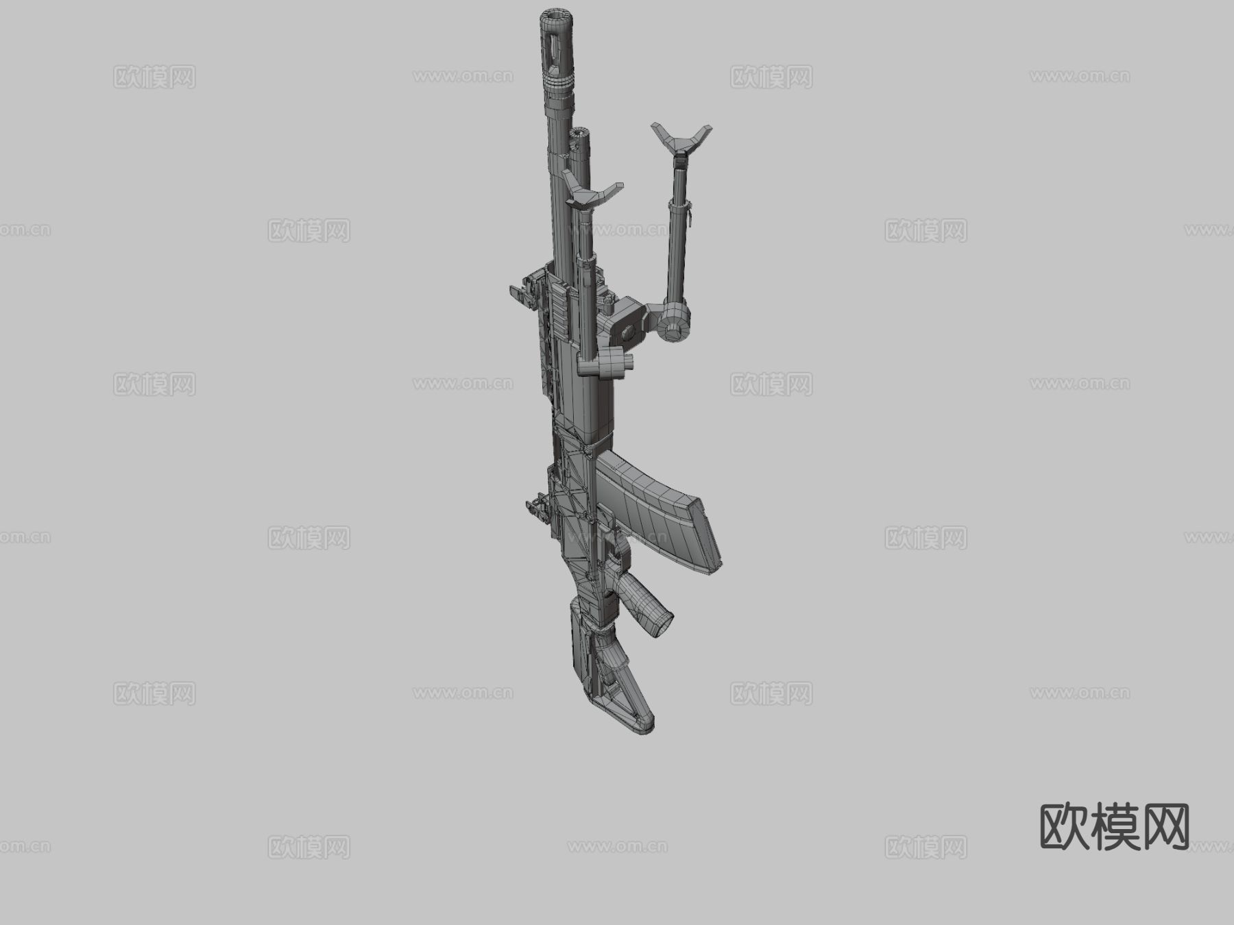 管制武器步枪su模型下载（渲染图3）