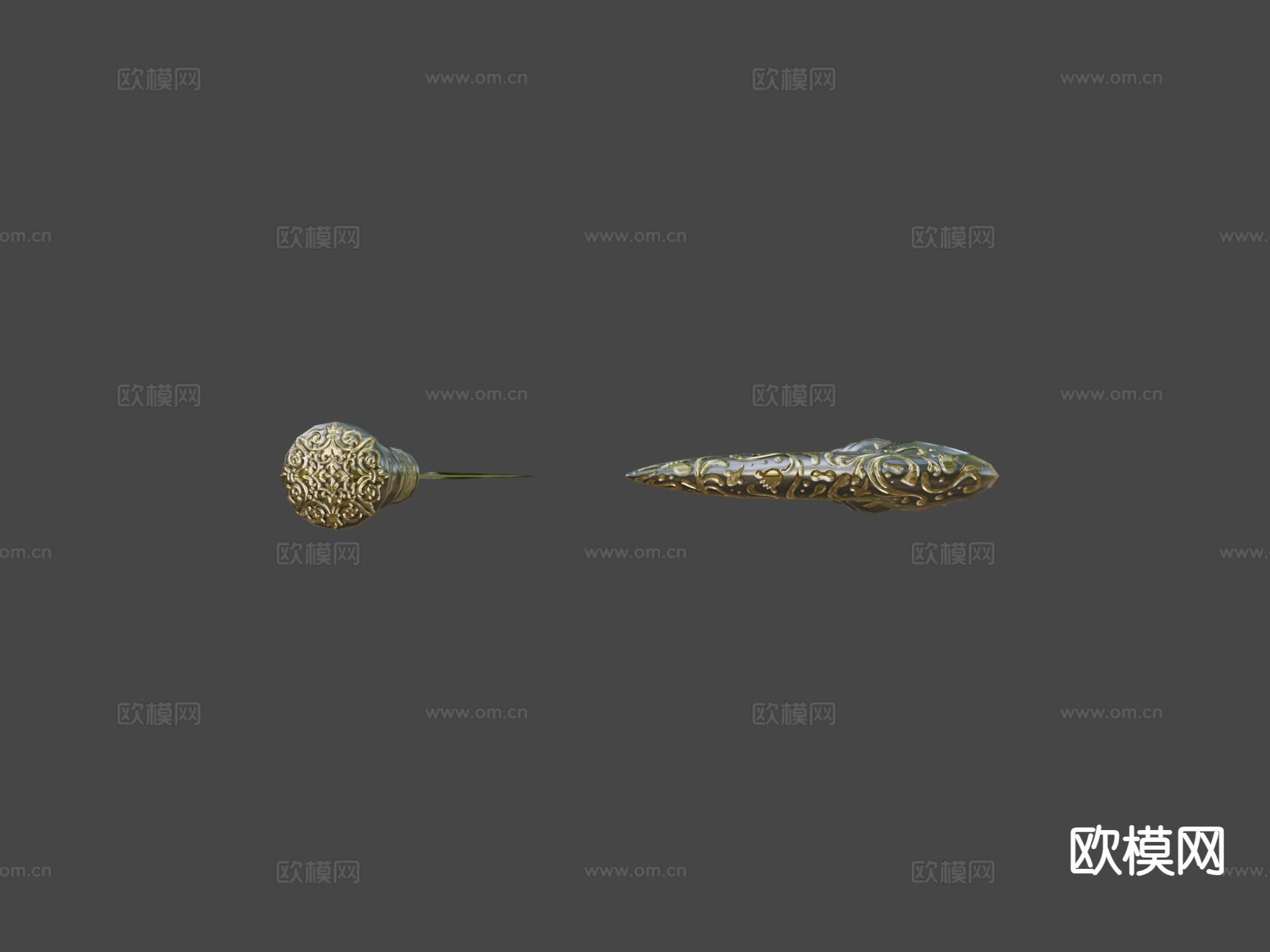 维多利亚手杖剑su模型下载（渲染图5）