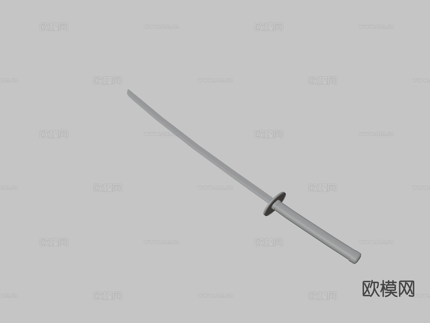 武士刀su模型下载（渲染图2）