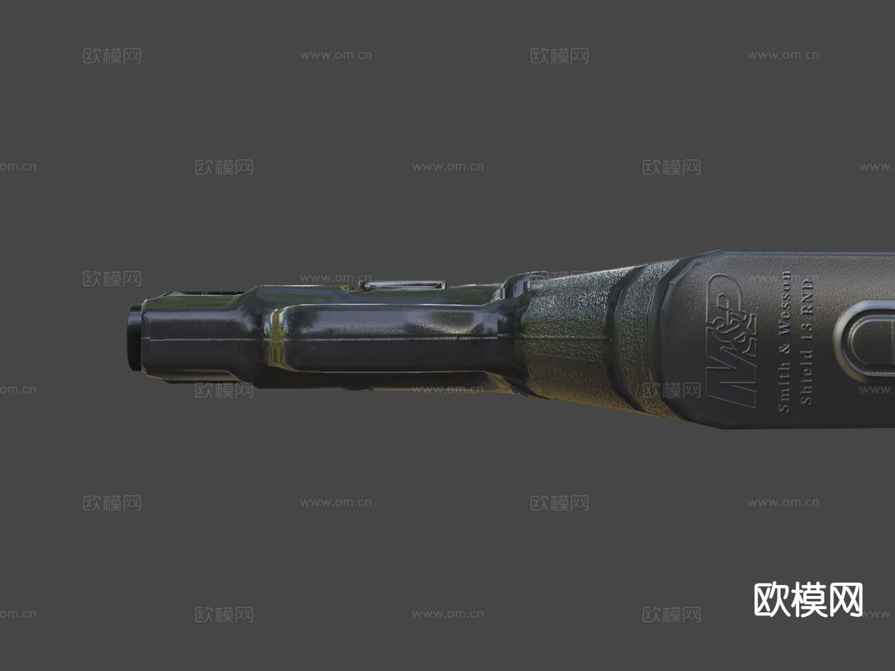 手枪 枪支 枪械su模型下载（渲染图6）