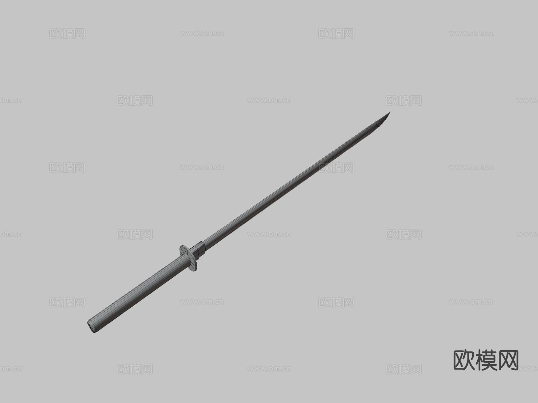 武士刀-血影剑su模型下载（渲染图3）