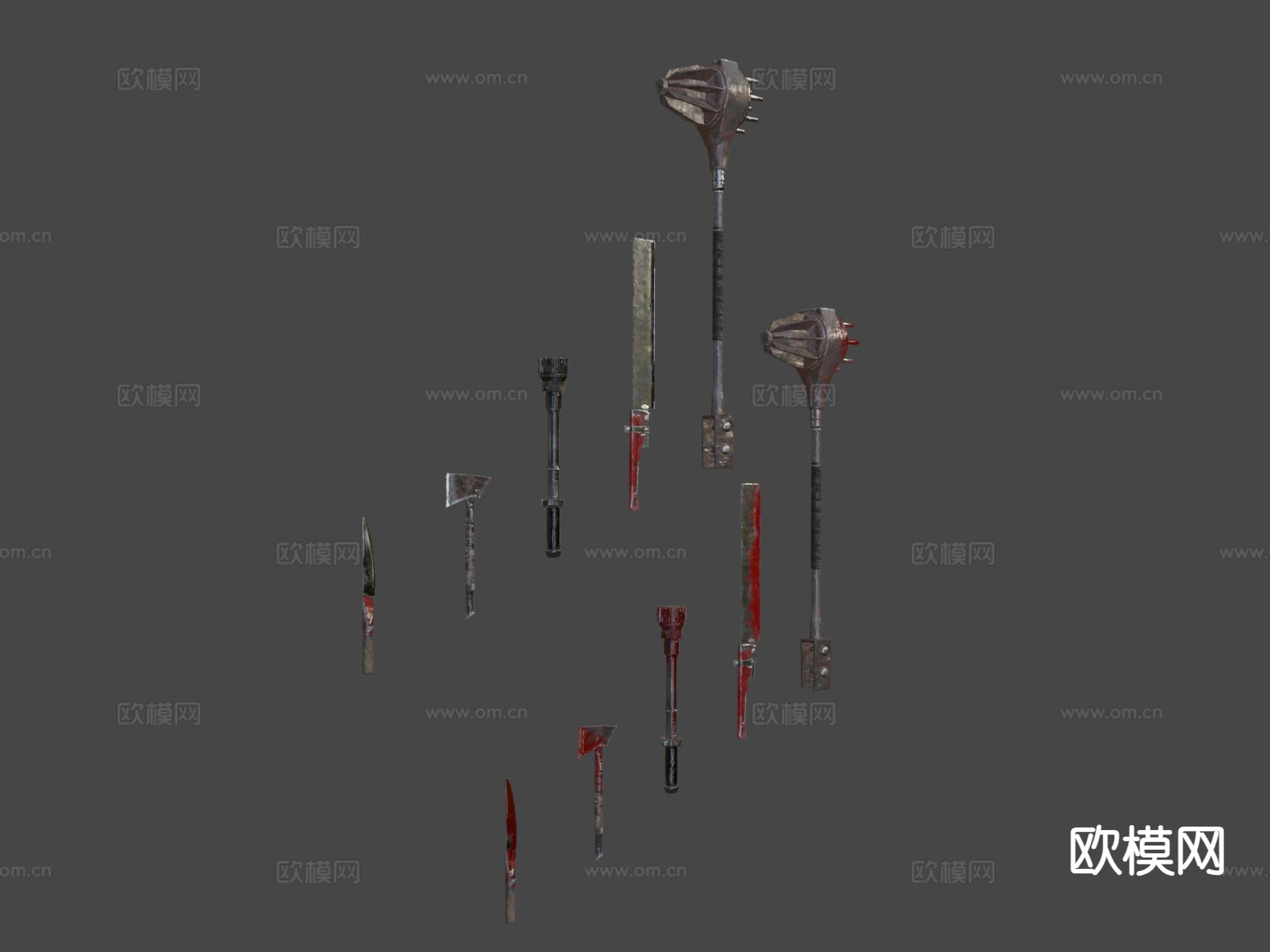 废品武器su模型下载（渲染图6）