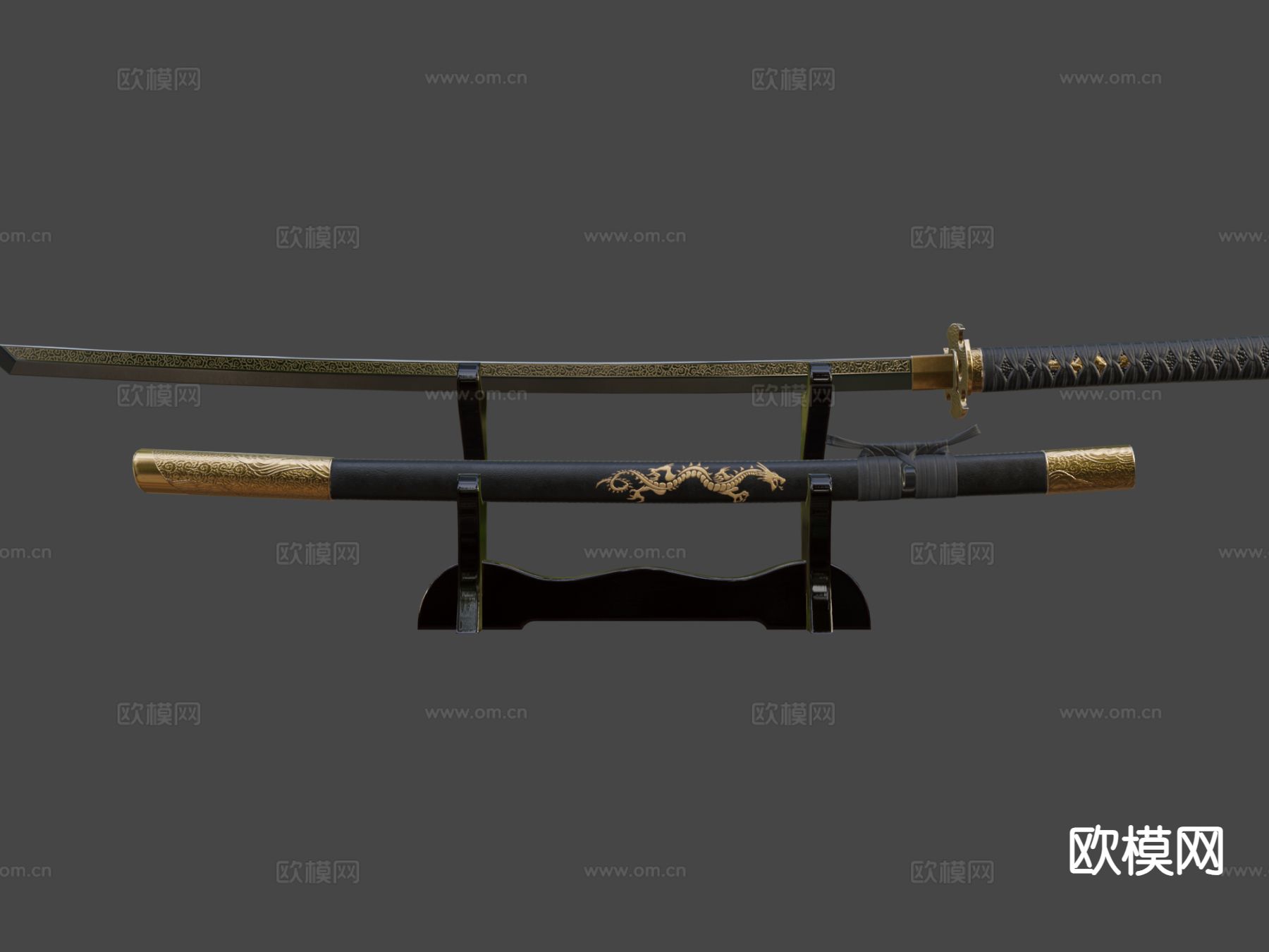 武士刀su模型下载（渲染图6）