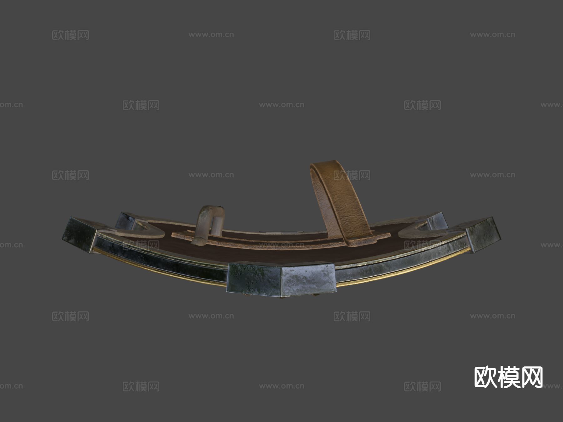 骑士盾 护盾 游戏道具su模型下载（渲染图4）