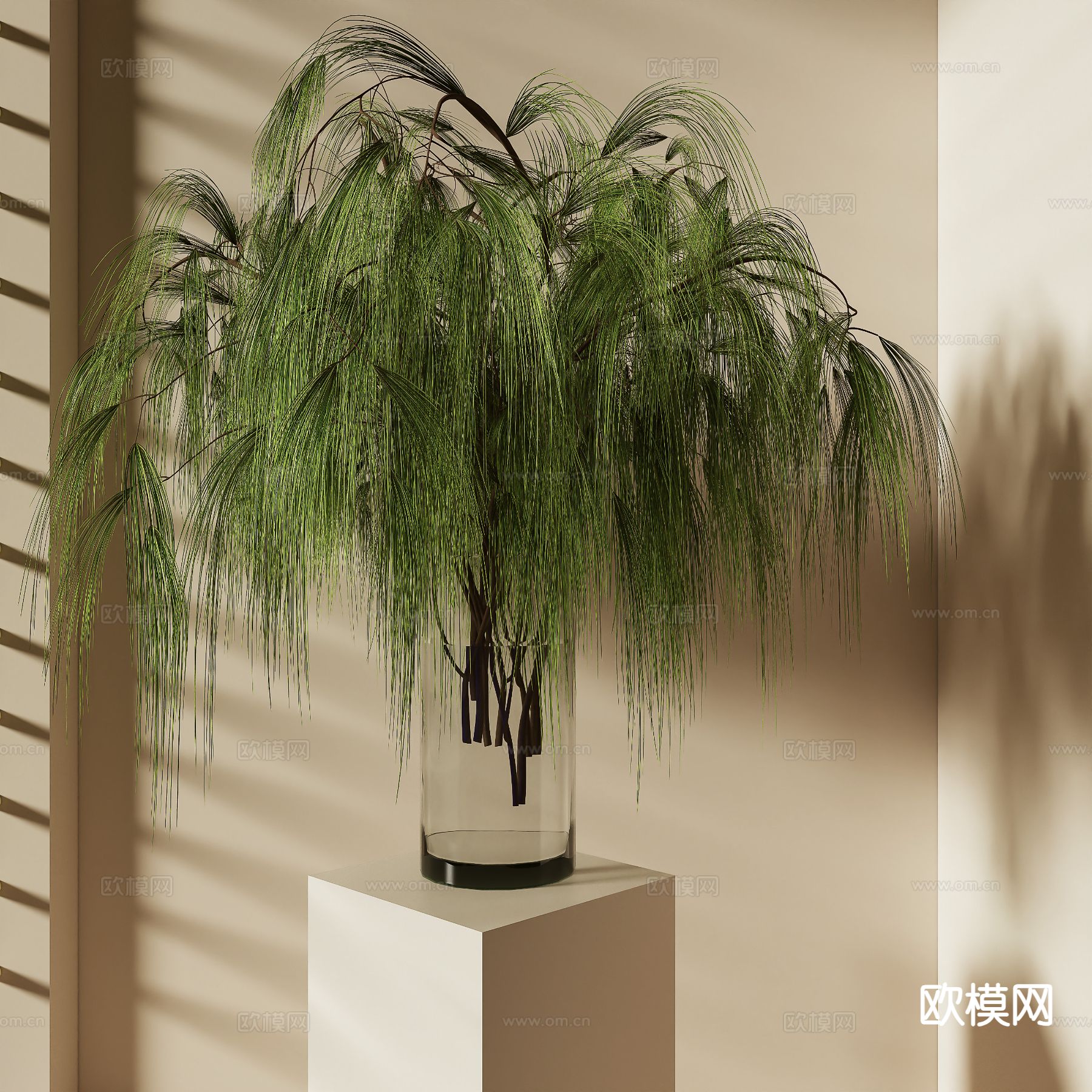 绿植 松枝 树枝3d模型下载