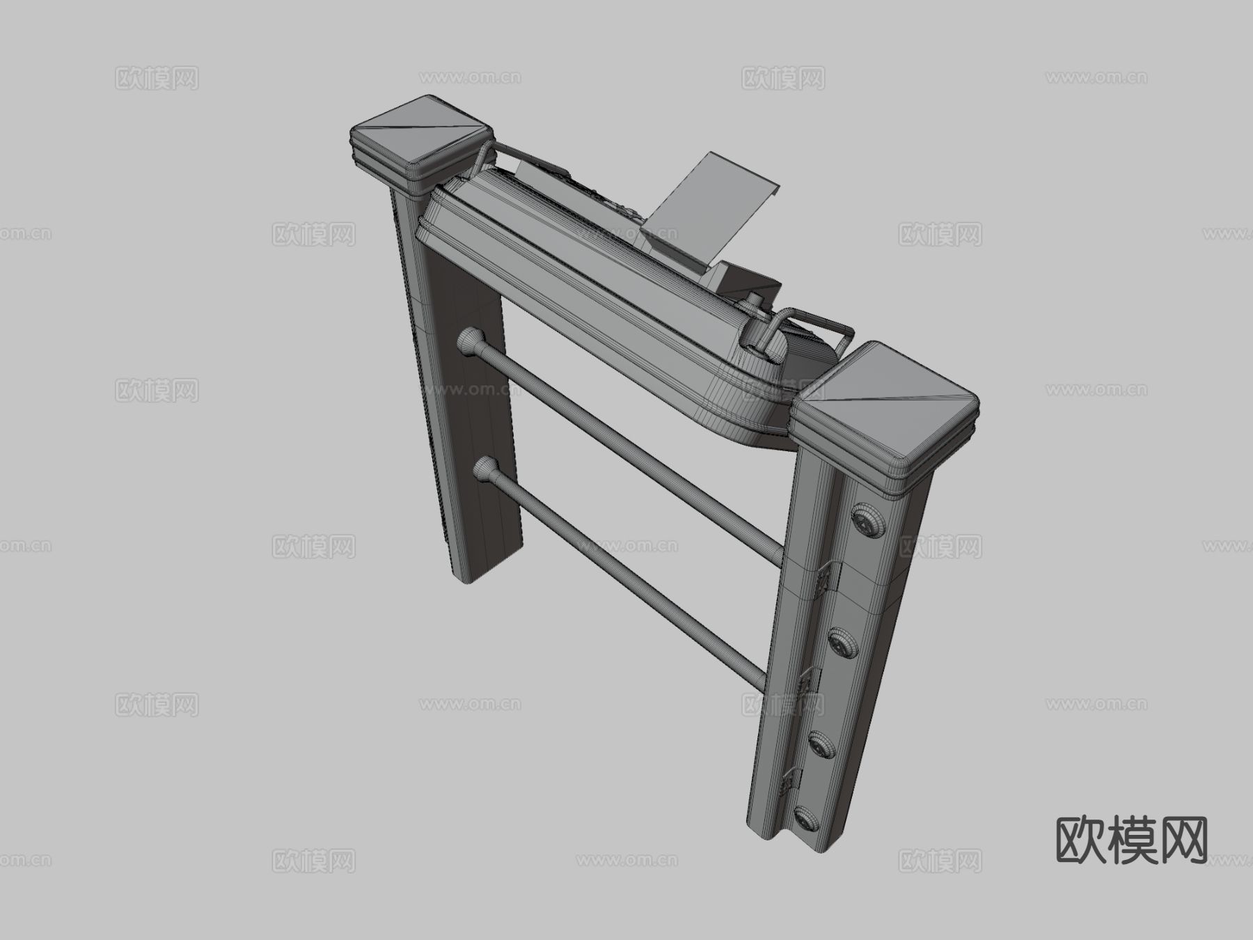 带电梯门su模型下载（渲染图1）