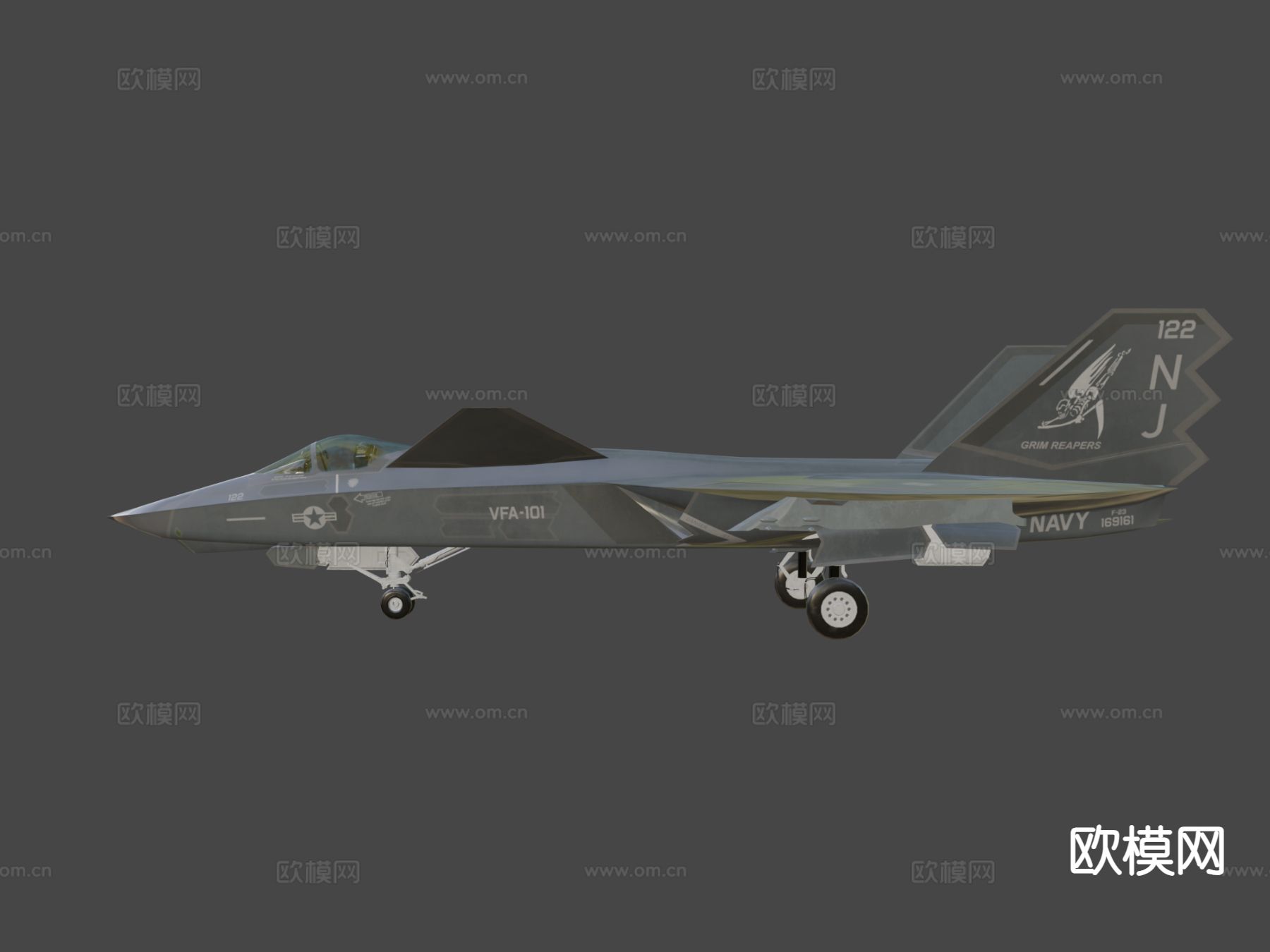 轰炸机 战斗机su模型下载（渲染图6）