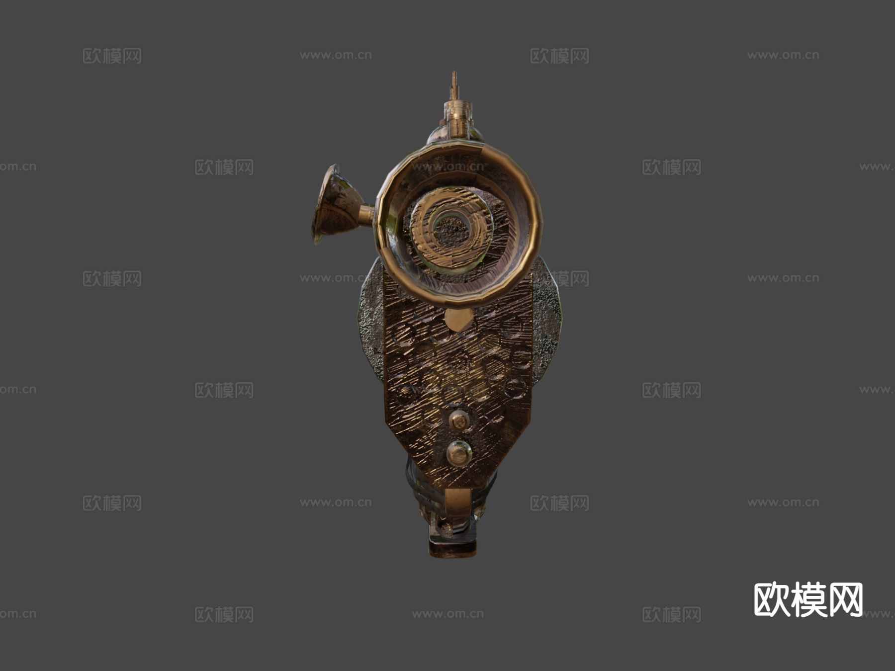 蒸汽朋克枪su模型下载（渲染图7）