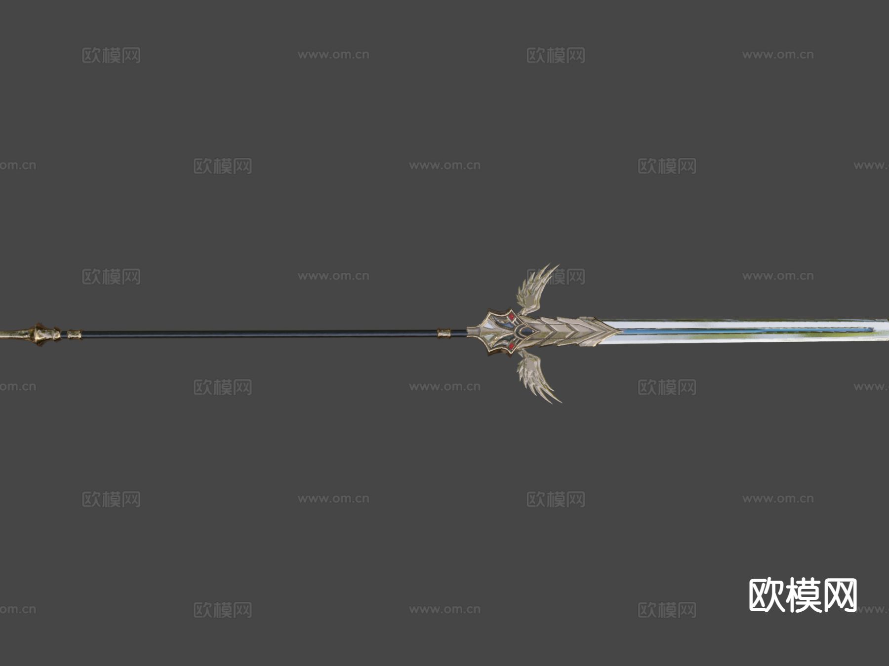 长矛su模型下载（渲染图5）