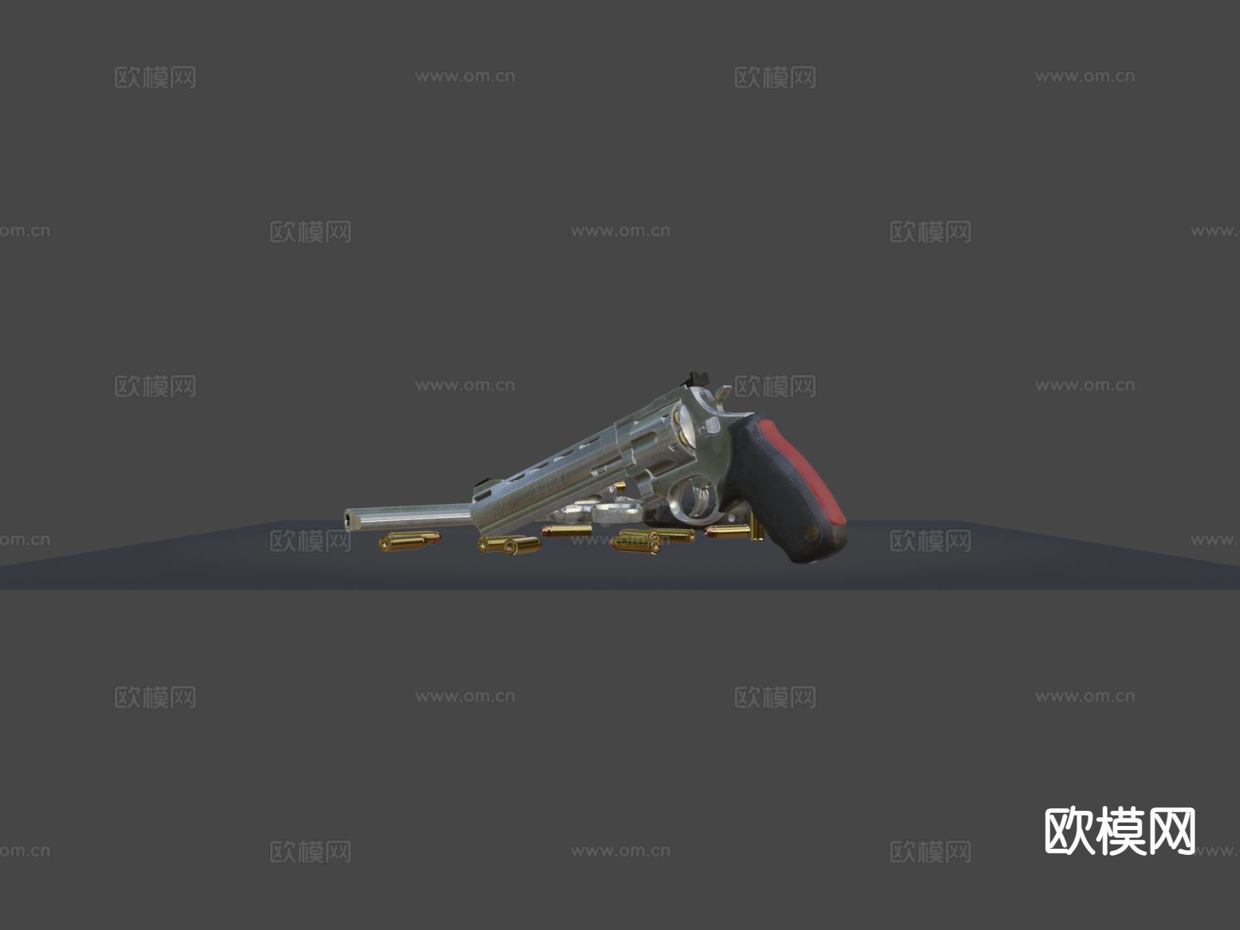 左轮手枪 枪支 枪械su模型下载（渲染图5）