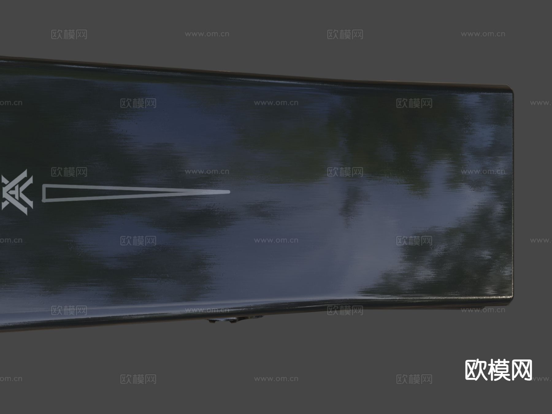 旋涡红点 瞄准器su模型下载（渲染图5）