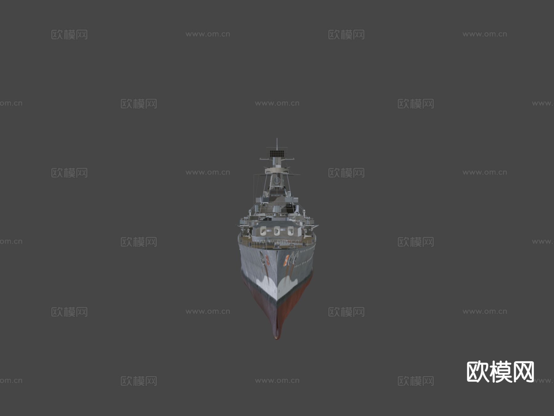 船巡逻舰su模型下载（渲染图5）