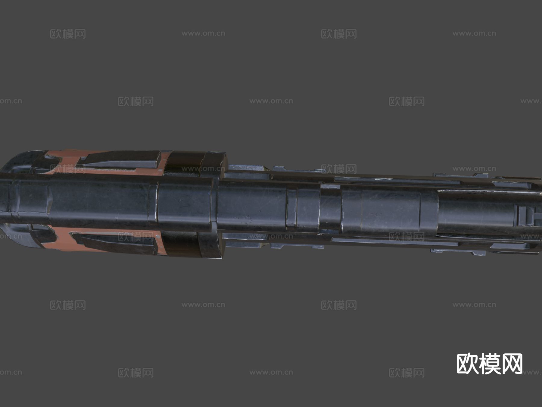 科幻手枪 枪支 枪械su模型下载（渲染图6）