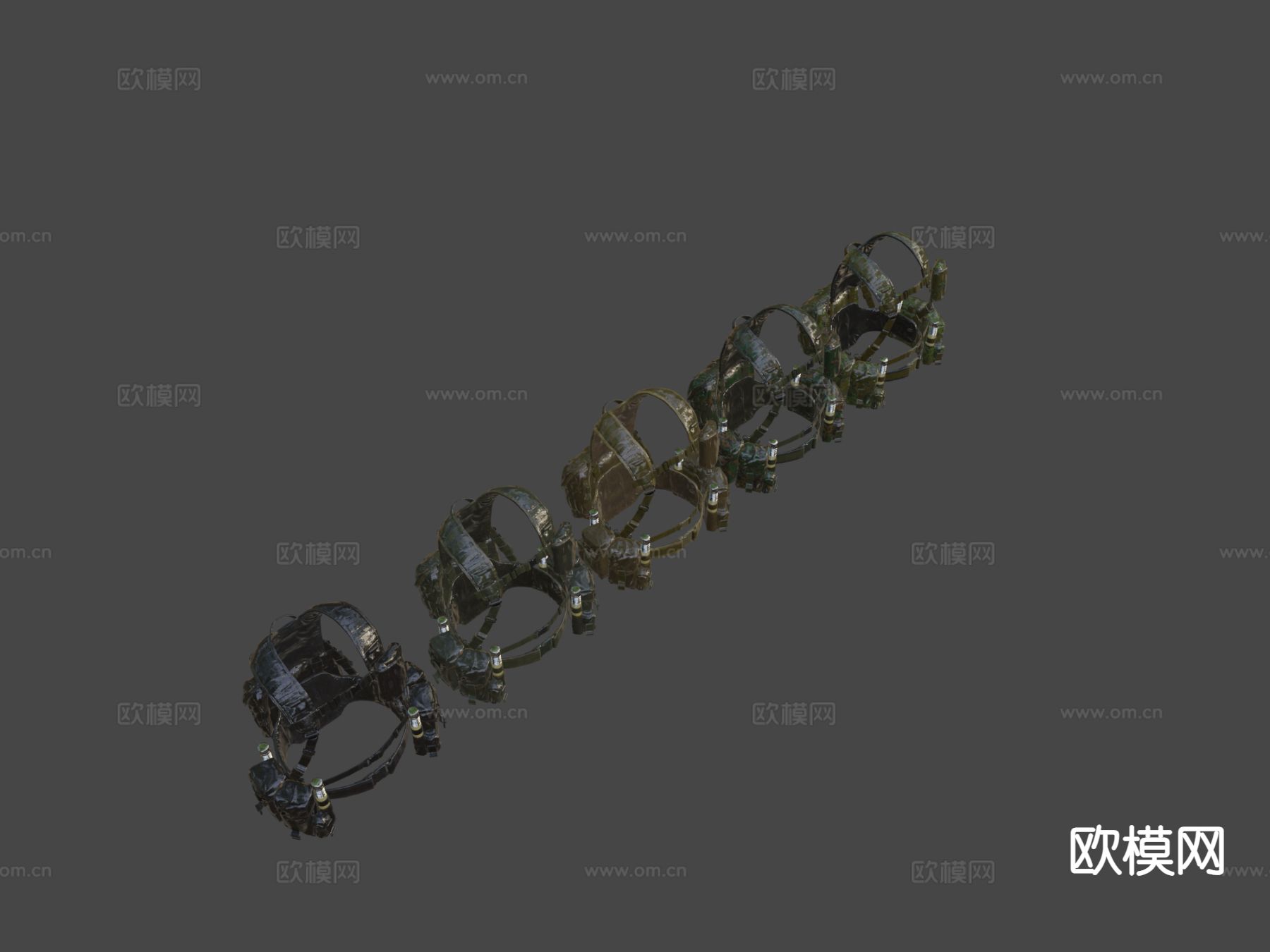 战术背心 防弹甲su模型下载（渲染图4）