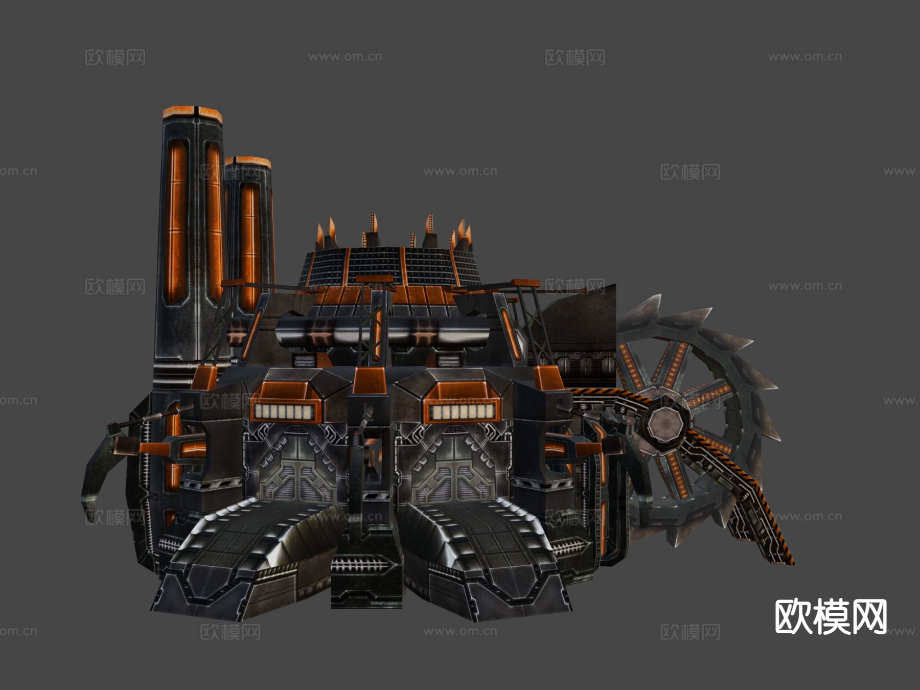 科幻建筑su模型下载（渲染图7）