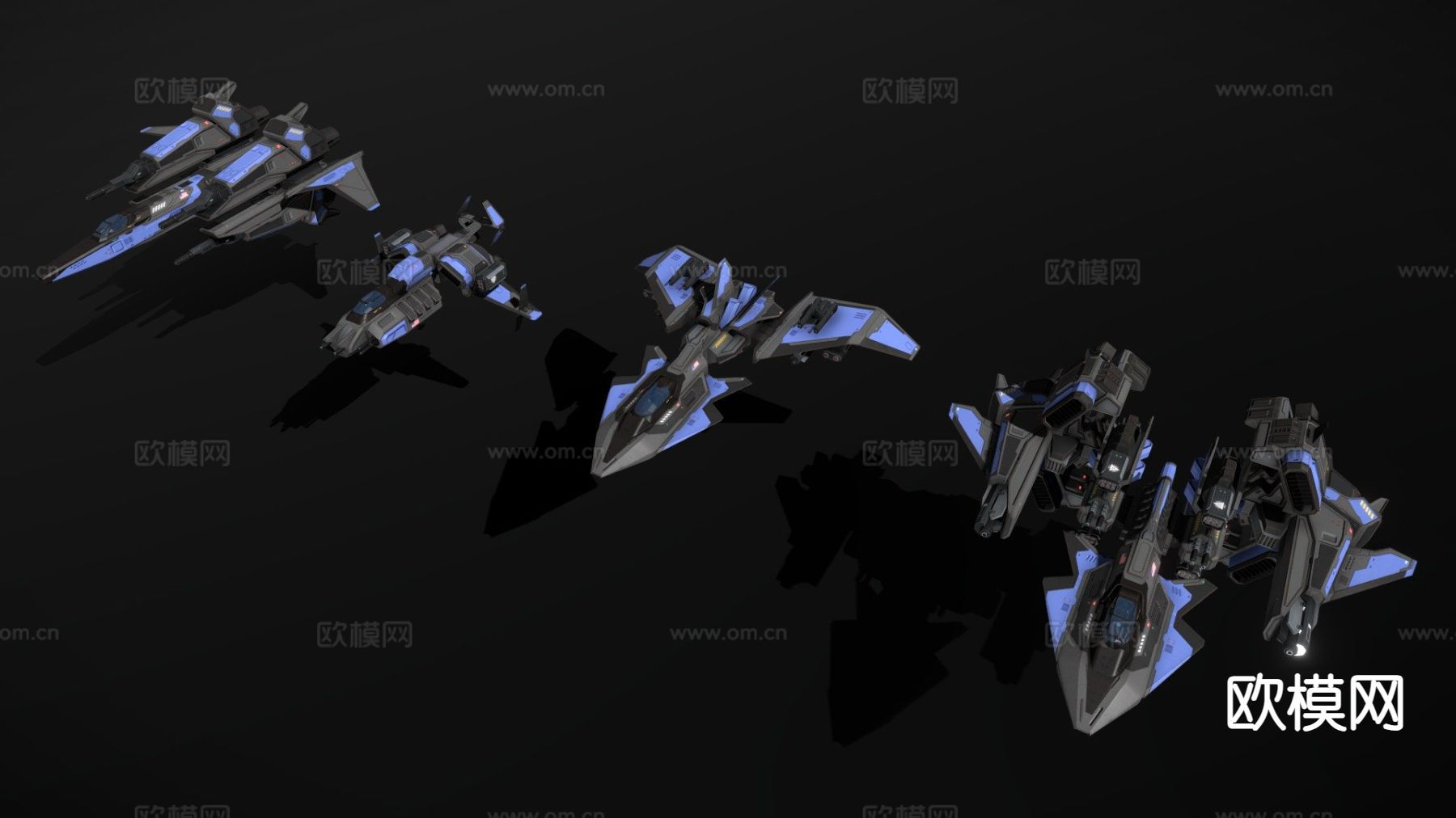 战斗机工具包su模型下载（渲染图2）