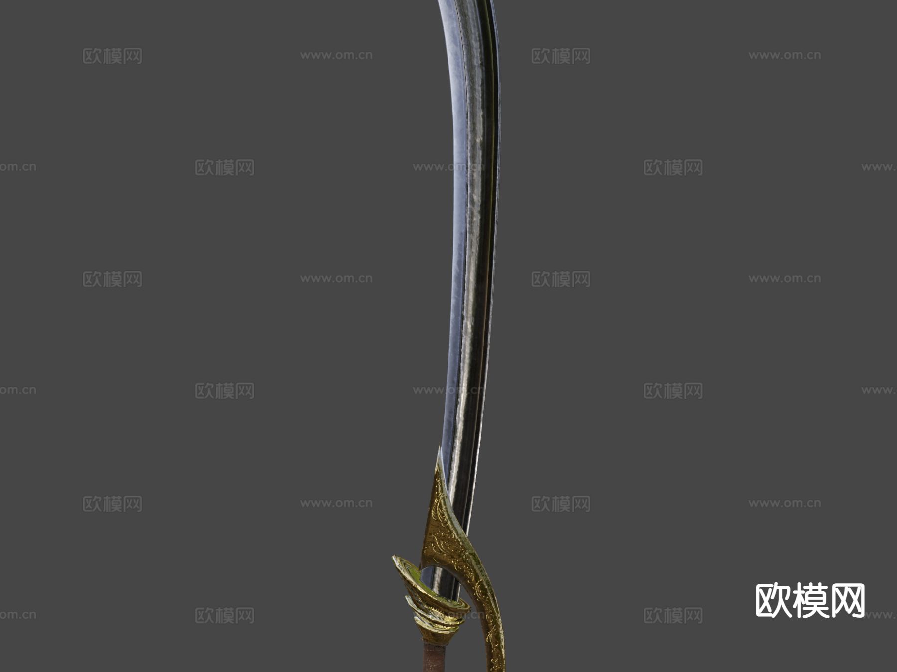 海盗军刀 弯刀su模型下载（渲染图7）
