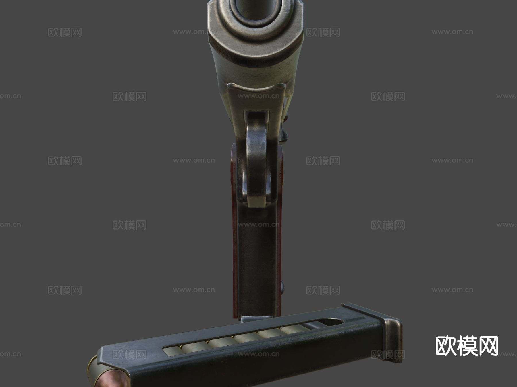 手枪 枪支 枪械su模型下载（渲染图6）