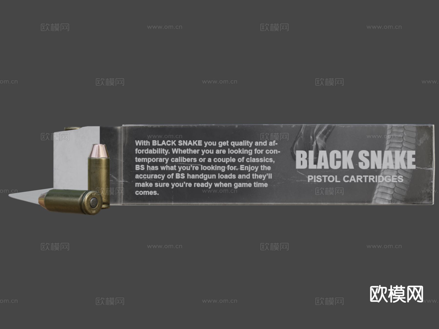 手枪子弹(弹药)su模型下载（渲染图7）