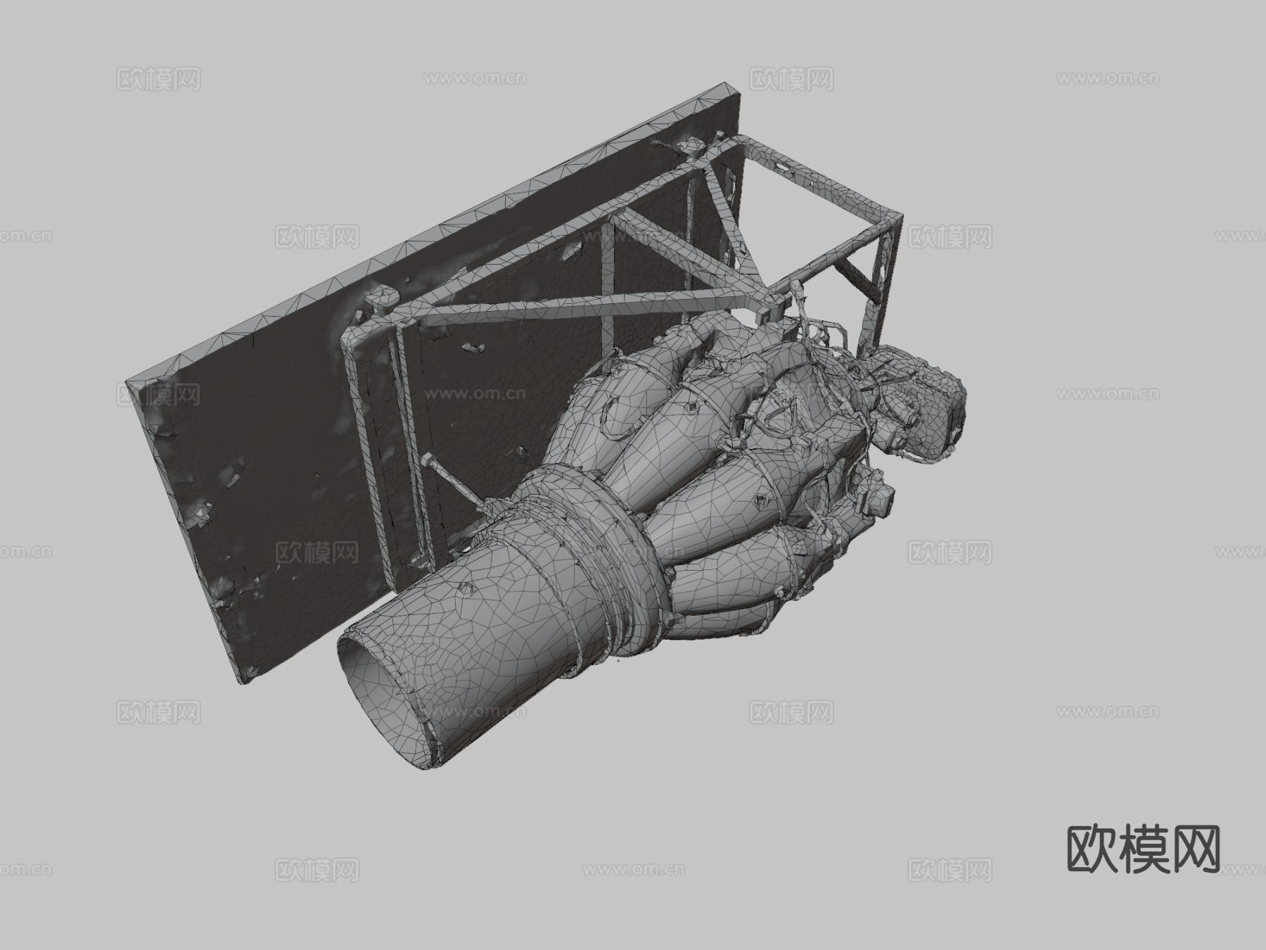 喷气引擎su模型下载（渲染图3）
