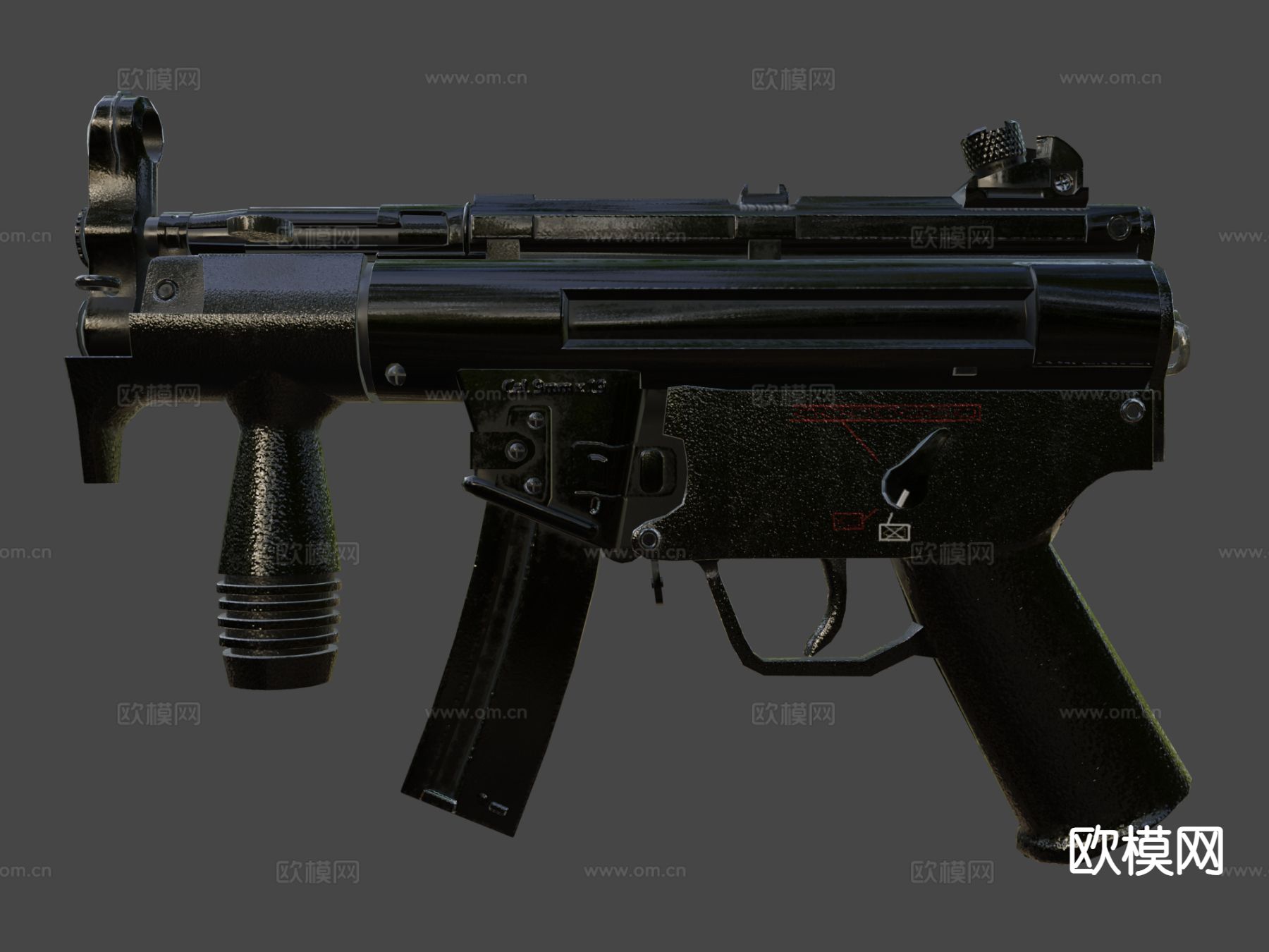 榴弹炮su模型下载（渲染图7）