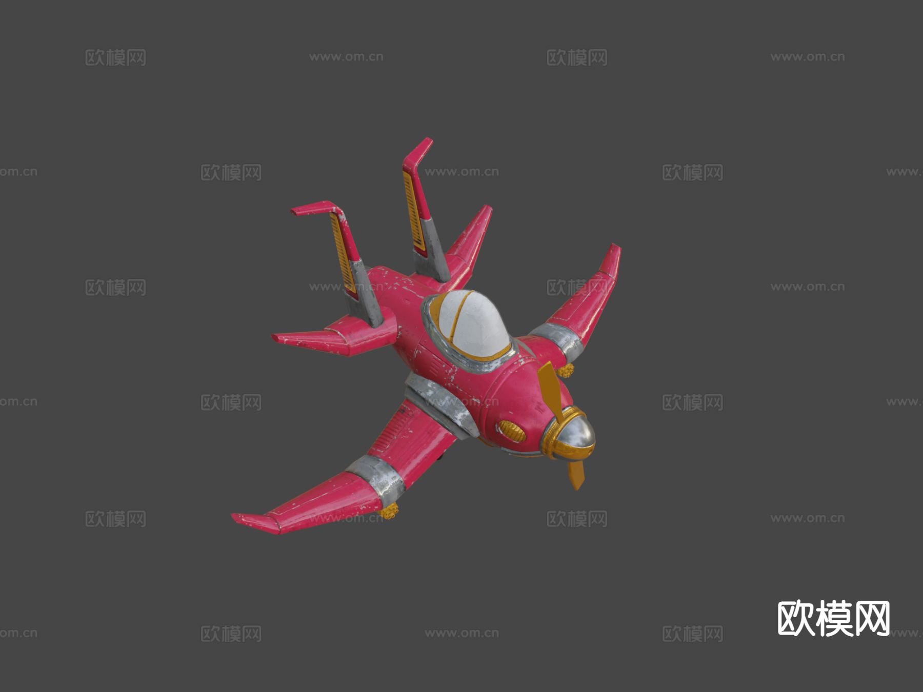 小轰炸机su模型下载（渲染图7）