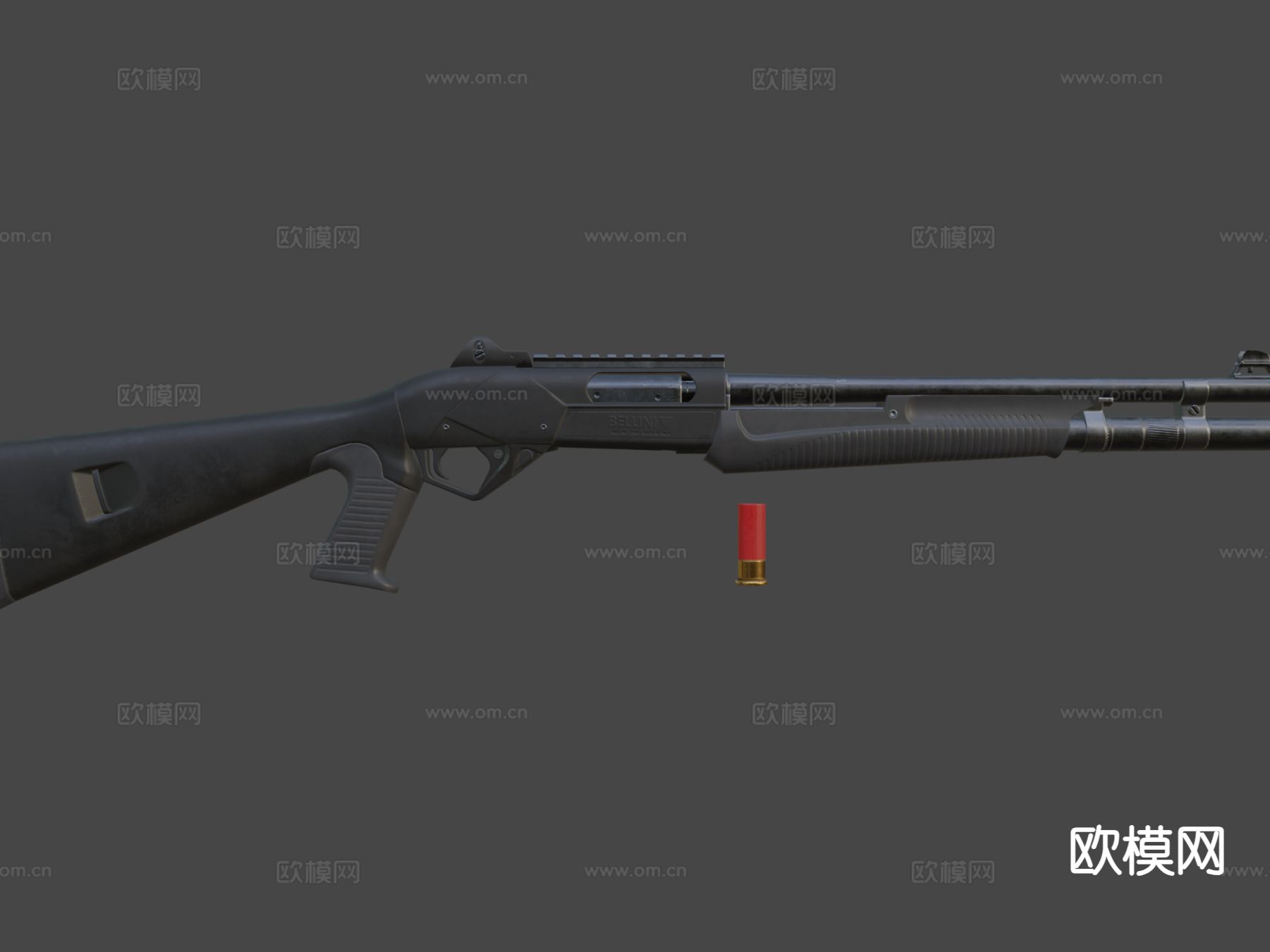 霰弹枪 枪支 枪械su模型下载（渲染图5）