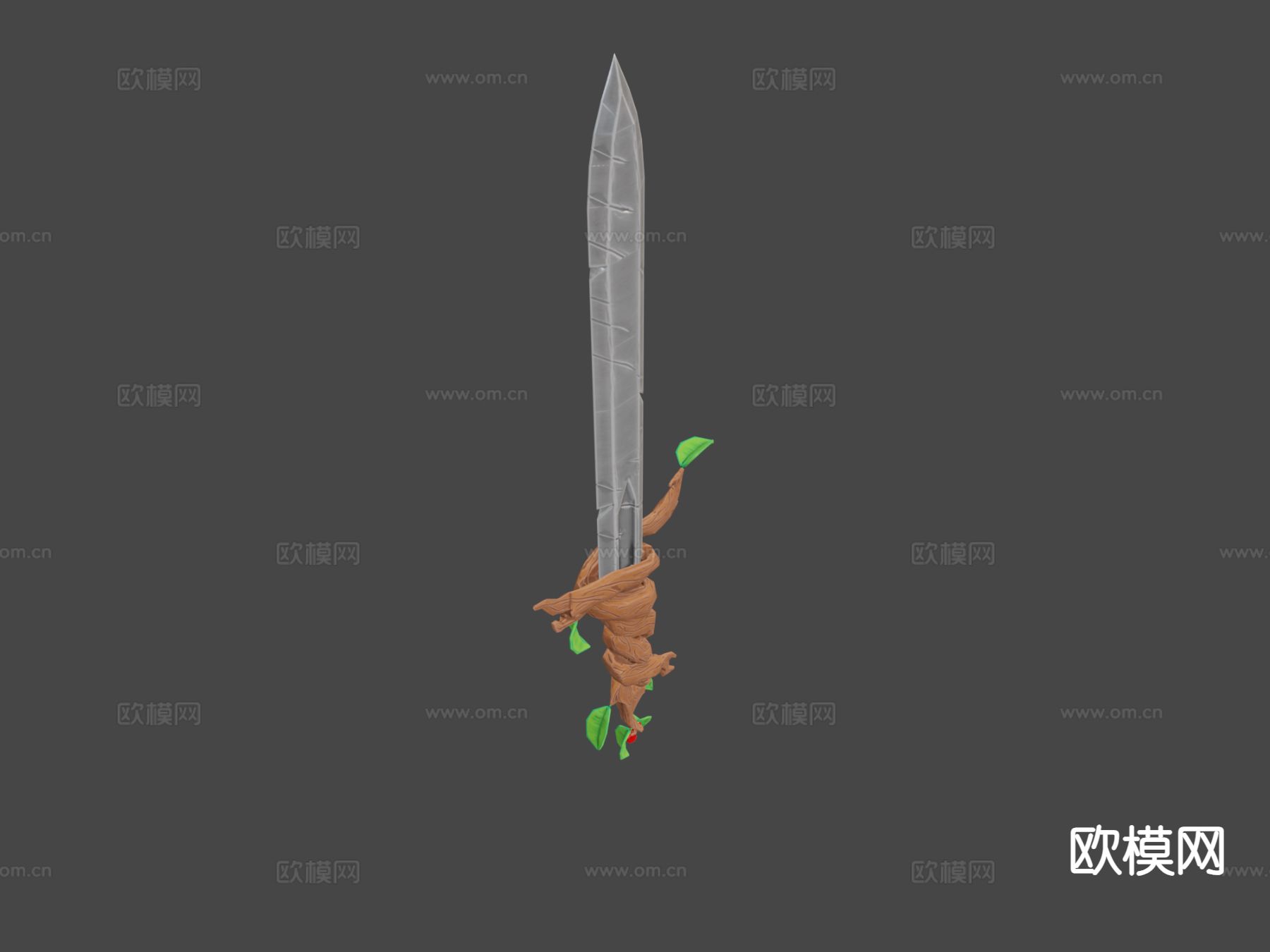 游戏卡通剑su模型下载（渲染图5）