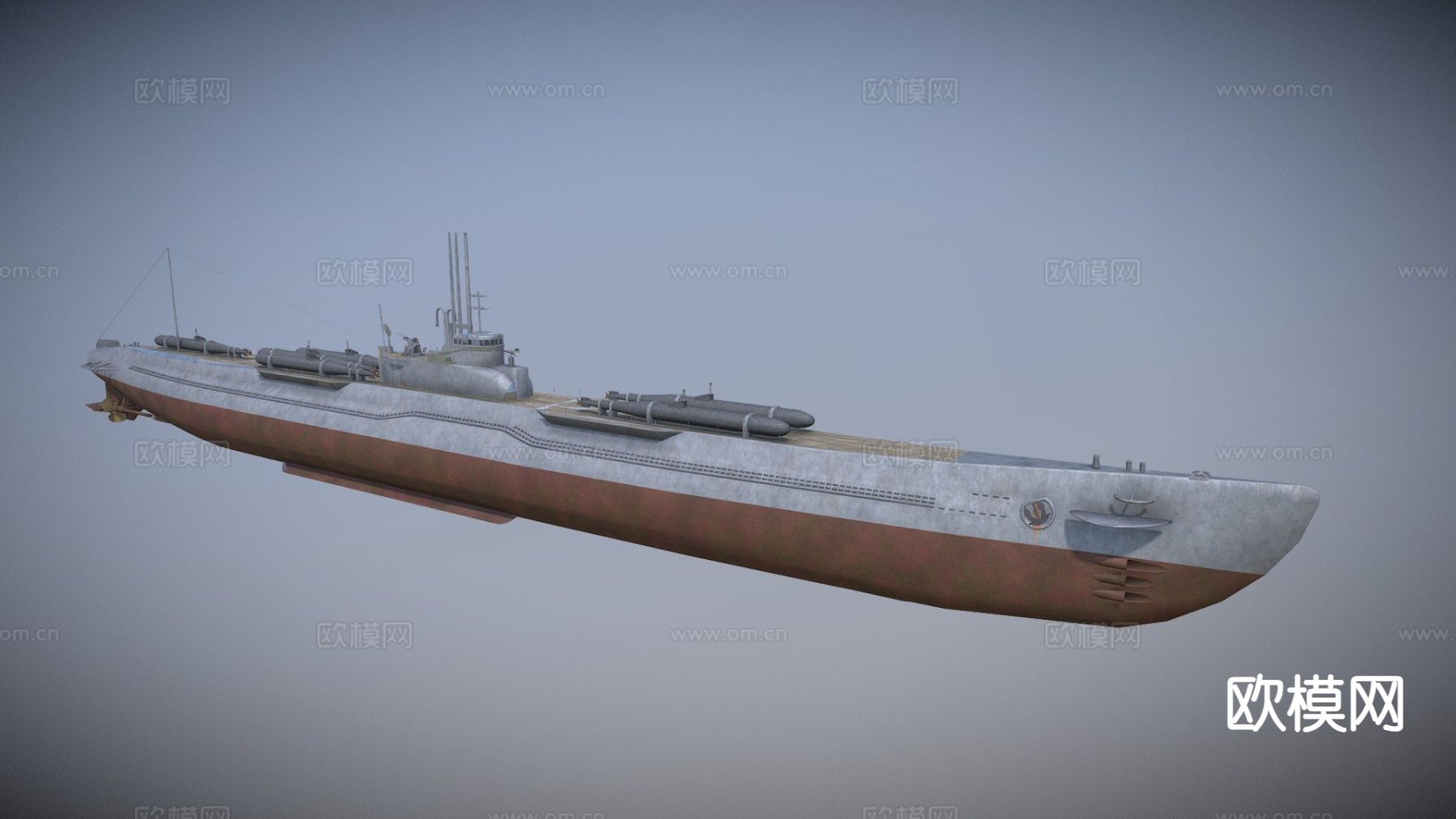 船巡逻舰su模型下载（渲染图2）