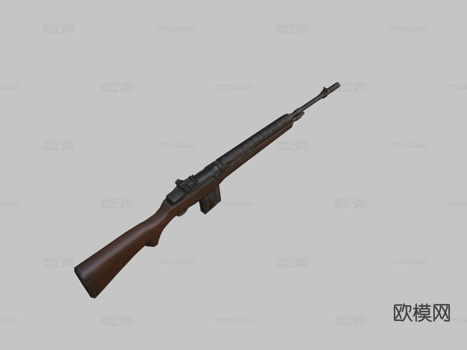 M-14步枪su模型下载（渲染图3）