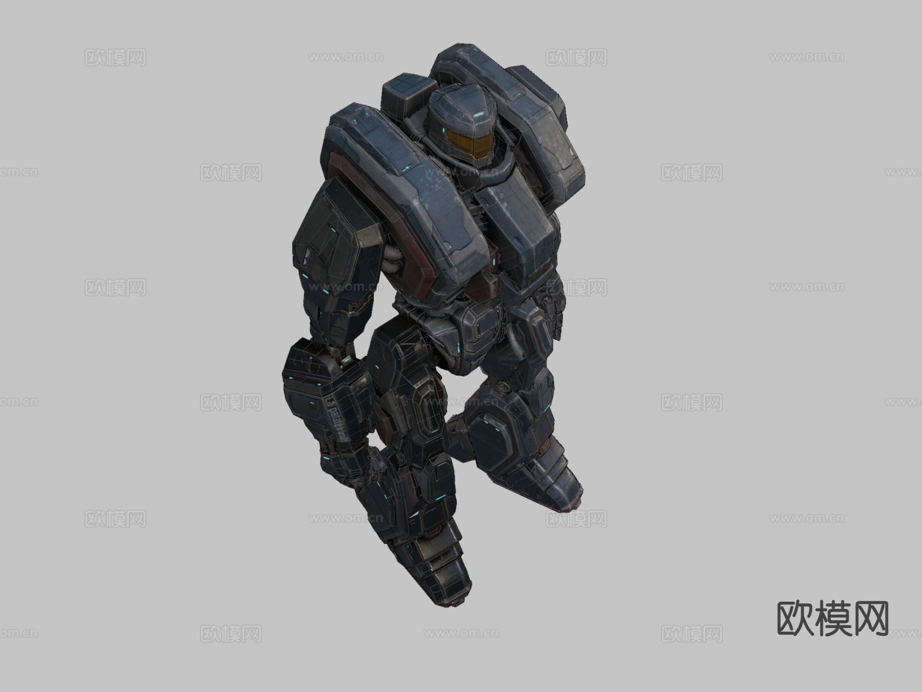 启发杰格机器人su模型下载（渲染图1）